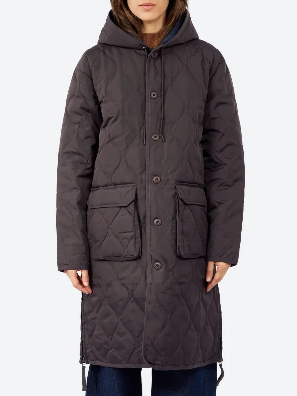 Military Hood Long Down Coat sold by gravitypope