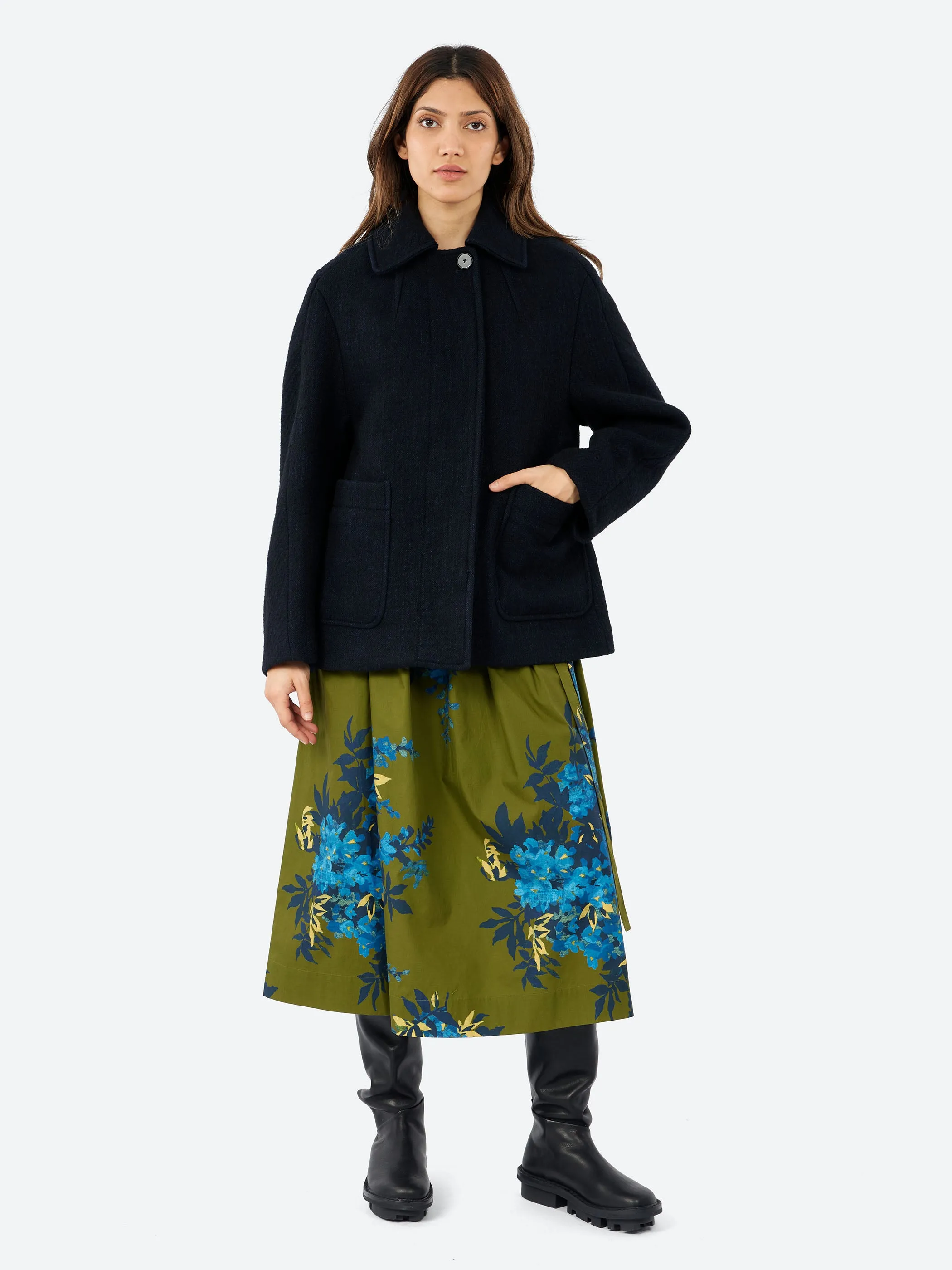 Boiled Wool Textured Short Coat sold by gravitypope product image thumbnail 2