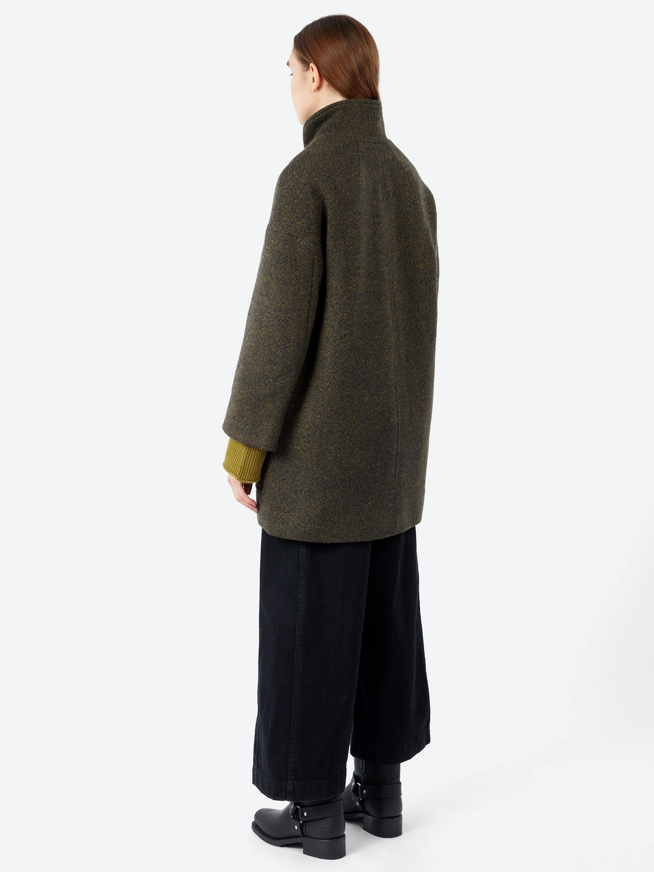 Boiled Wool Twill Coat sold by gravitypope product image thumbnail 3
