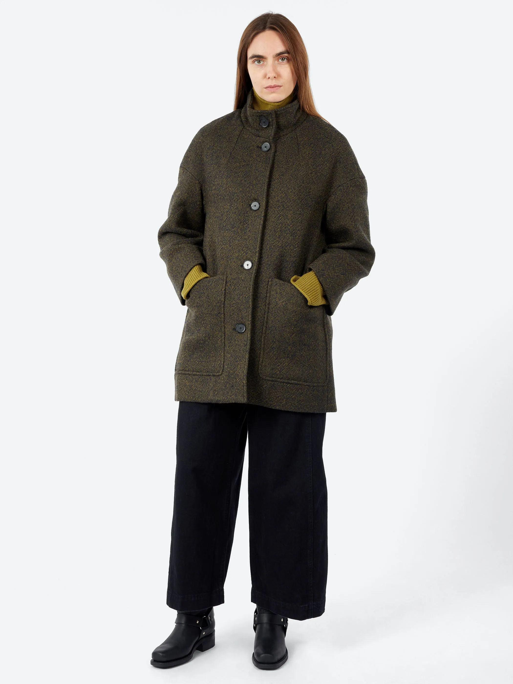 Boiled Wool Twill Coat sold by gravitypope product image thumbnail 2