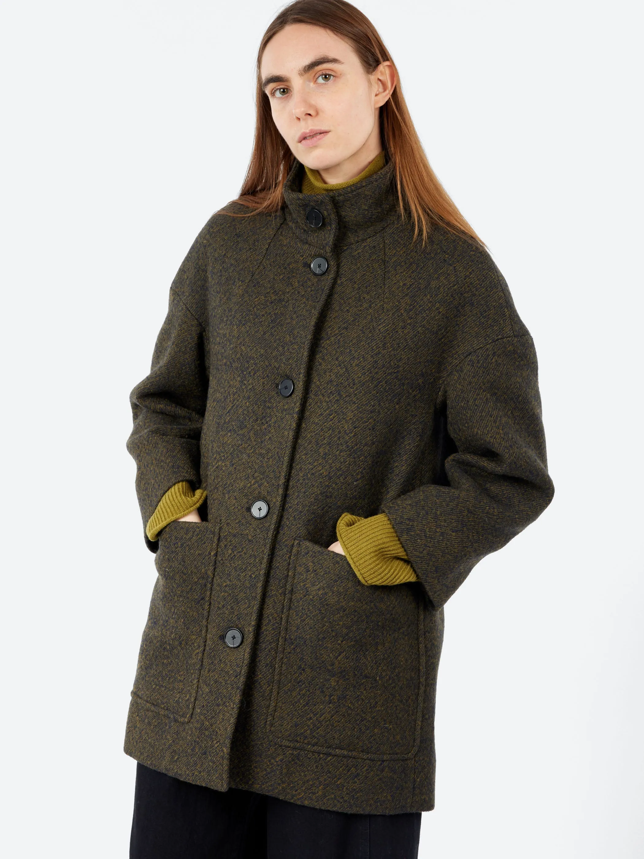 Boiled Wool Twill Coat sold by gravitypope product image thumbnail 4