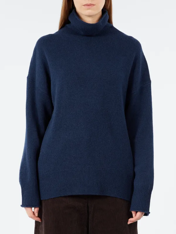 Roll Neck Wool Cashmere Sweater sold by gravitypope