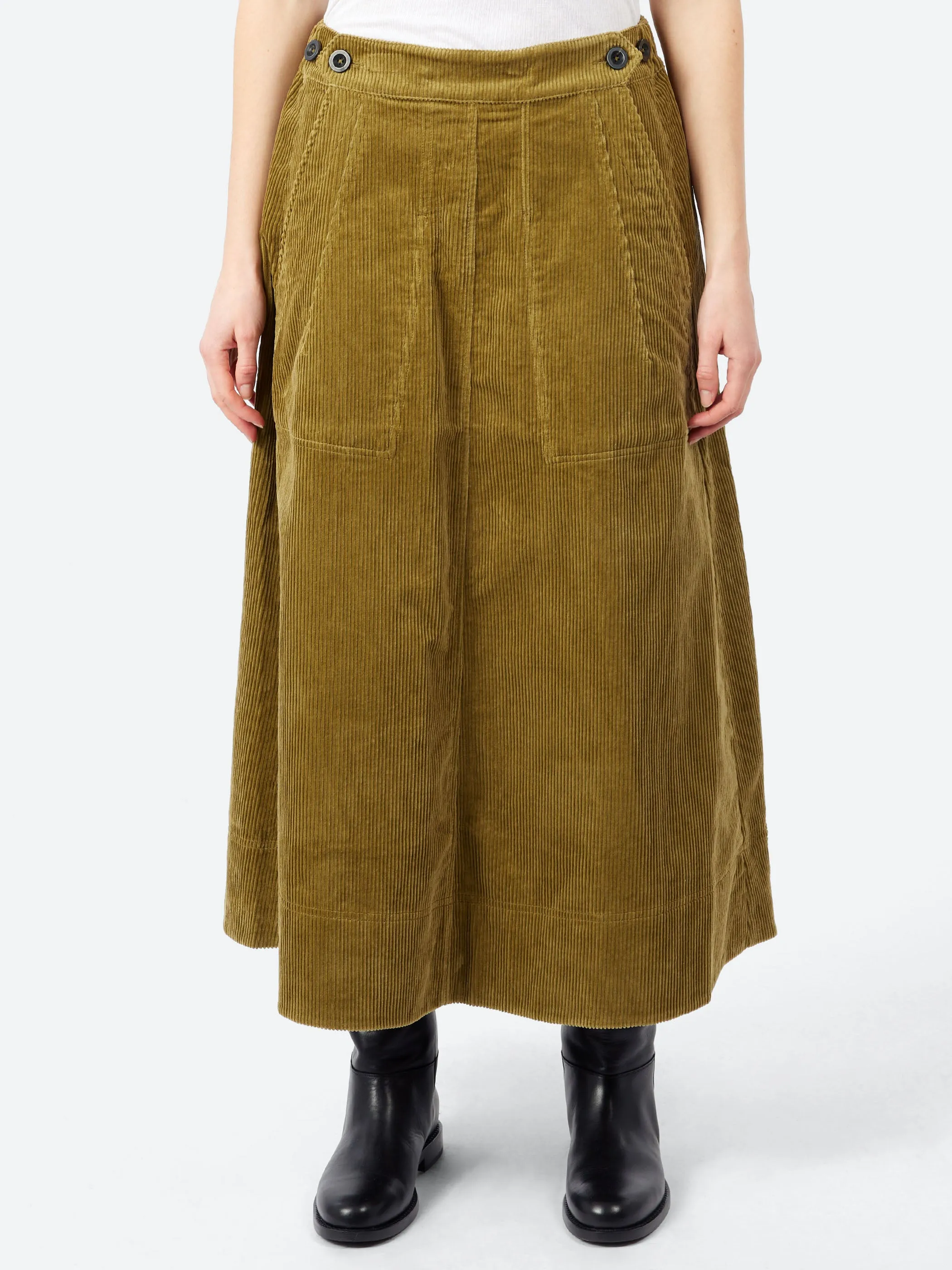 Organic Cord A Line Skirt sold by gravitypope