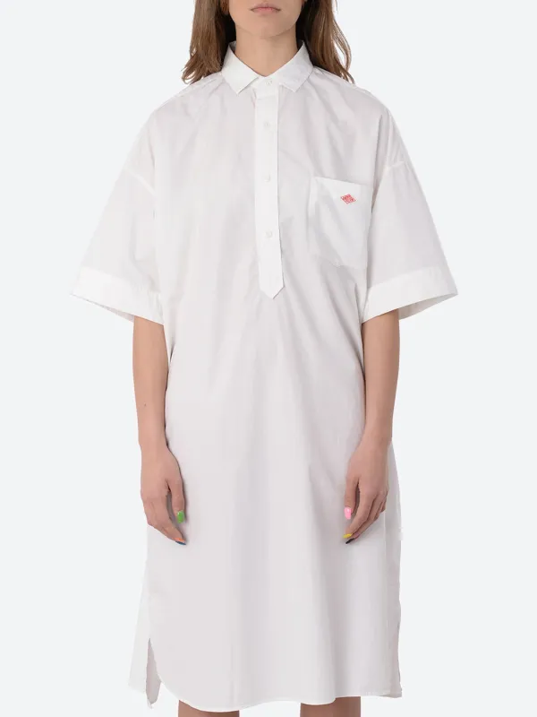 Cotton Poplin Pullover Shirt Dress sold by gravitypope