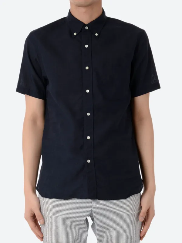 Linen Coolmax Button-Down Short Sleeve Shirt sold by gravitypope