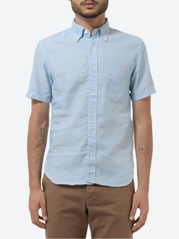 Linen Coolmax Button Down Short Sleeve Shirt sold by gravitypope