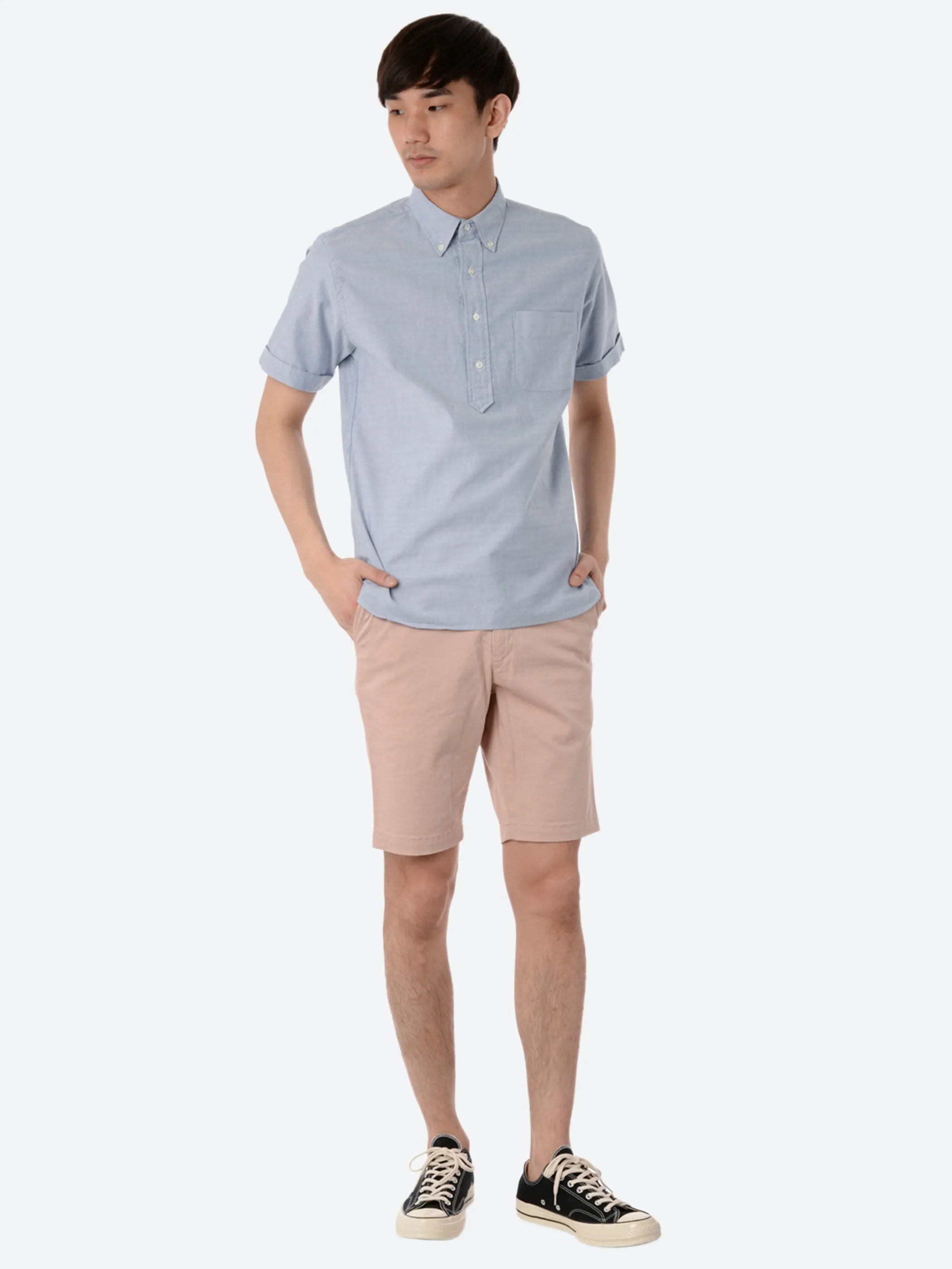 Oxford Pullover Short Sleeve Button-Down Shirt sold by gravitypope product image thumbnail 2