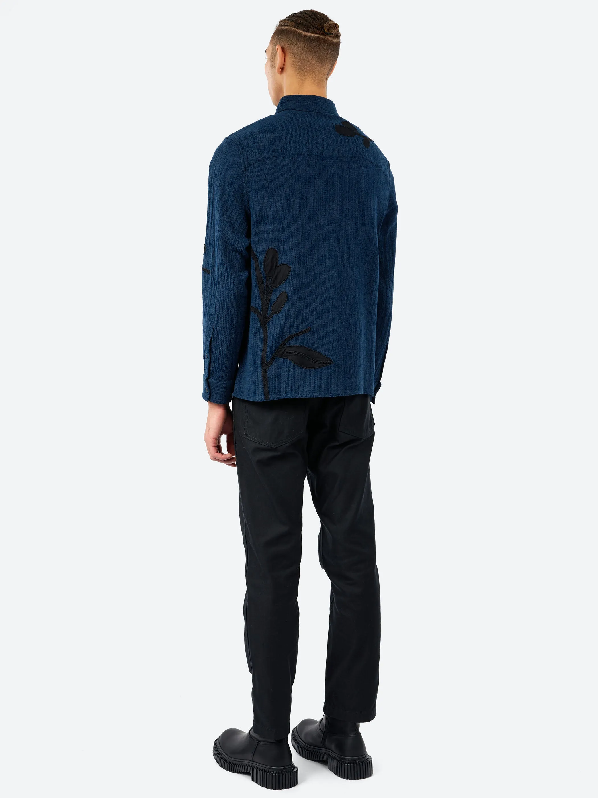 Halcomb Herringbone Cotton Applique Shirt sold by gravitypope product image thumbnail 3