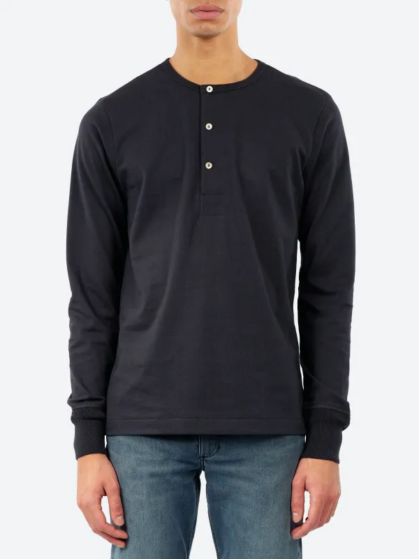 Classic Fit Long Sleeve Henley sold by gravitypope