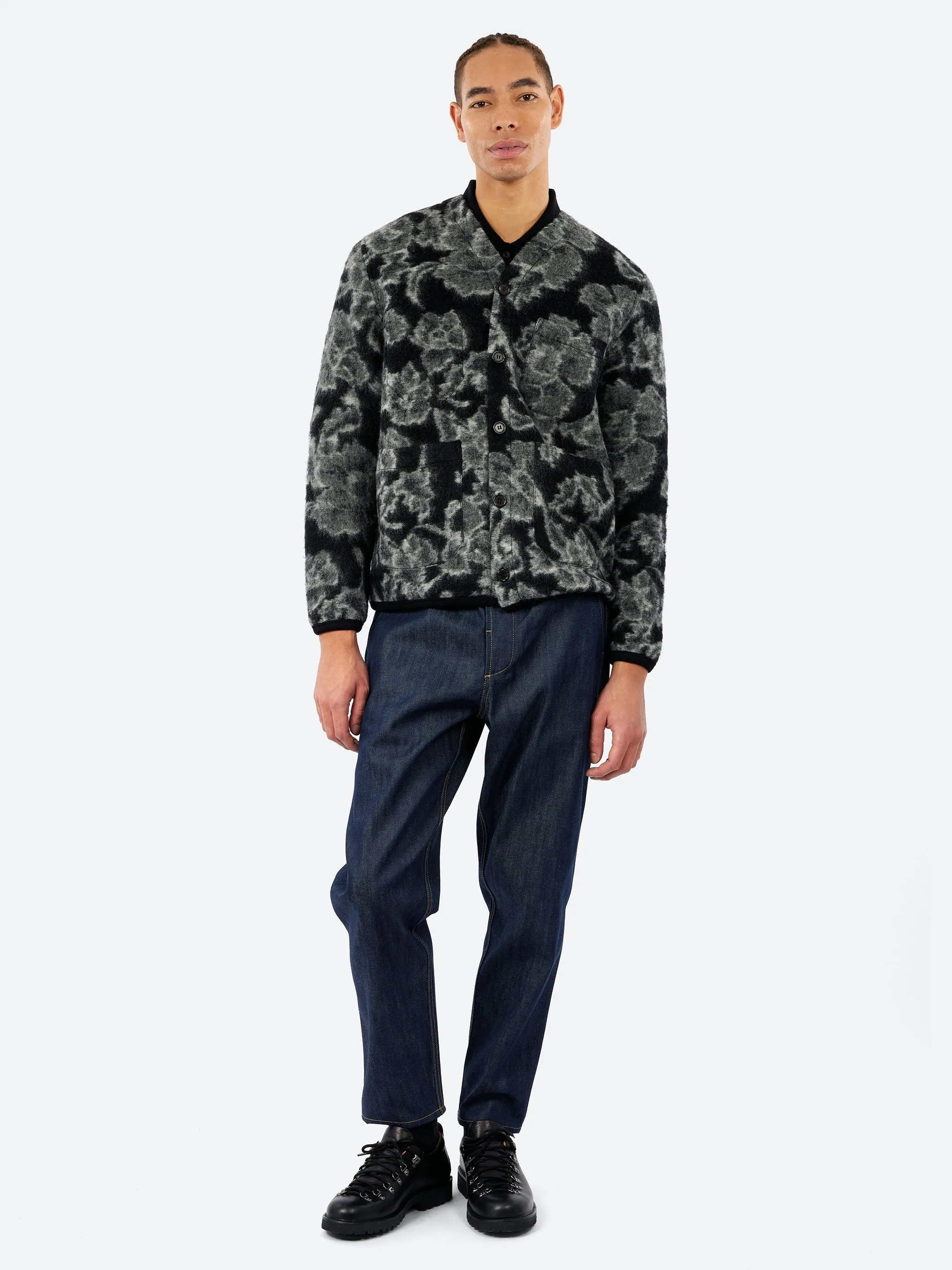 Flower Fleece Cardigan sold by gravitypope product image thumbnail 2