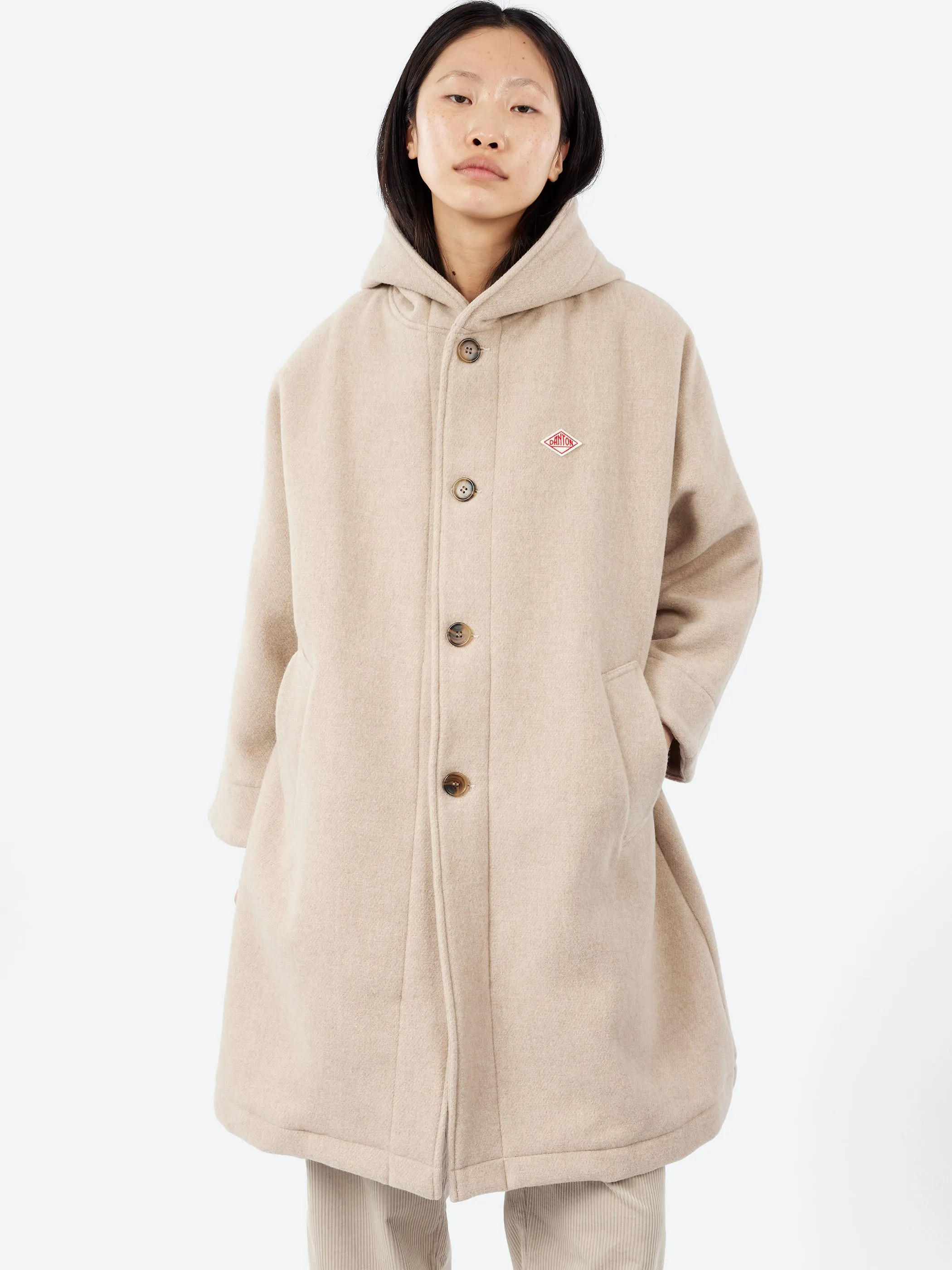 Wool Light Pile Hooded Coat sold by gravitypope product image thumbnail 4
