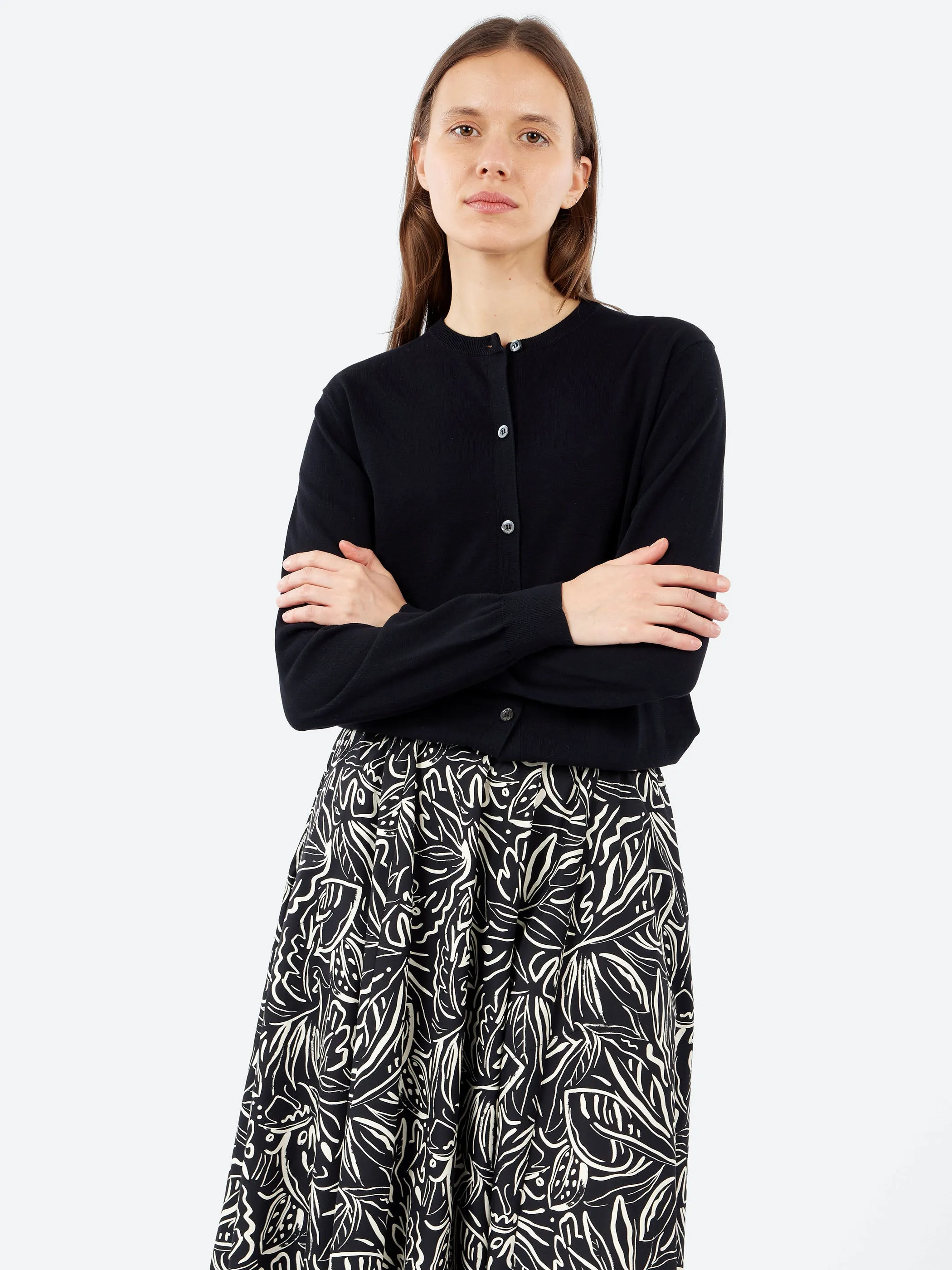 Crew Neck Cardigan sold by gravitypope product image thumbnail 4
