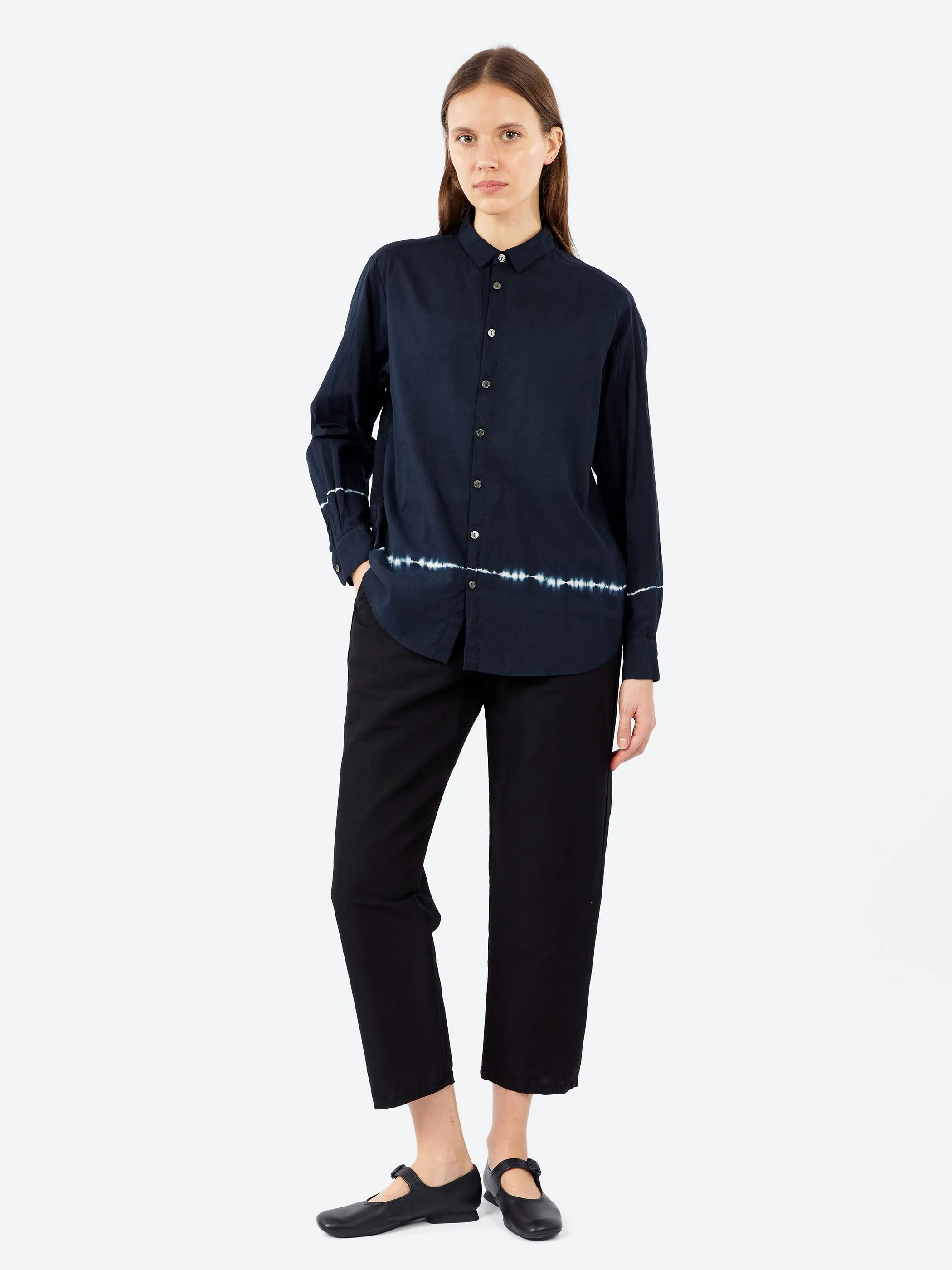 Voile Crinkle Yarn Dye Blouse sold by gravitypope product image thumbnail 2