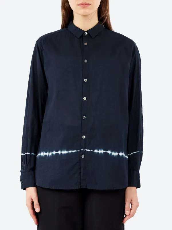 Voile Crinkle Yarn Dye Blouse made by Pas de Calais