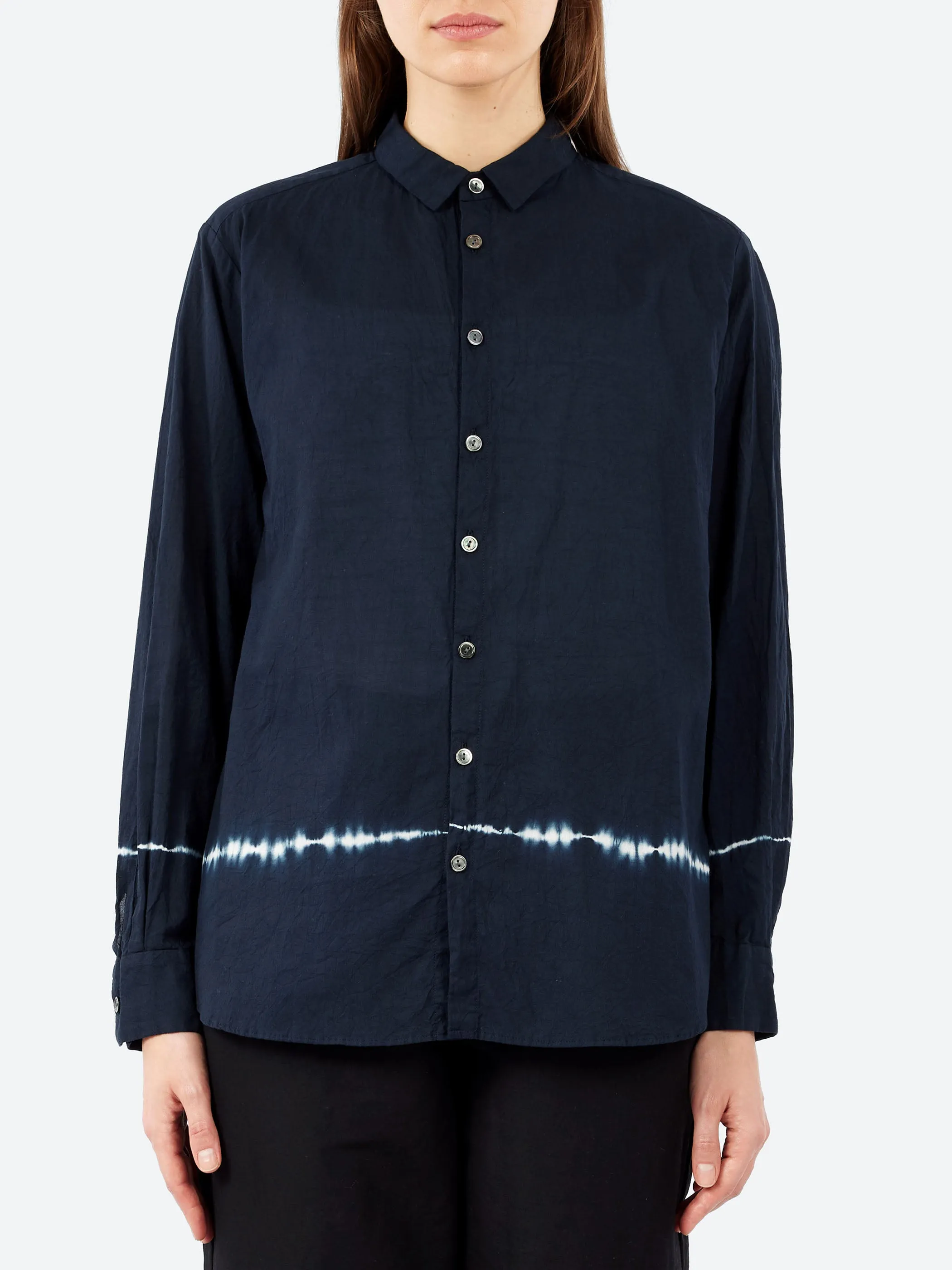 Voile Crinkle Yarn Dye Blouse sold by gravitypope