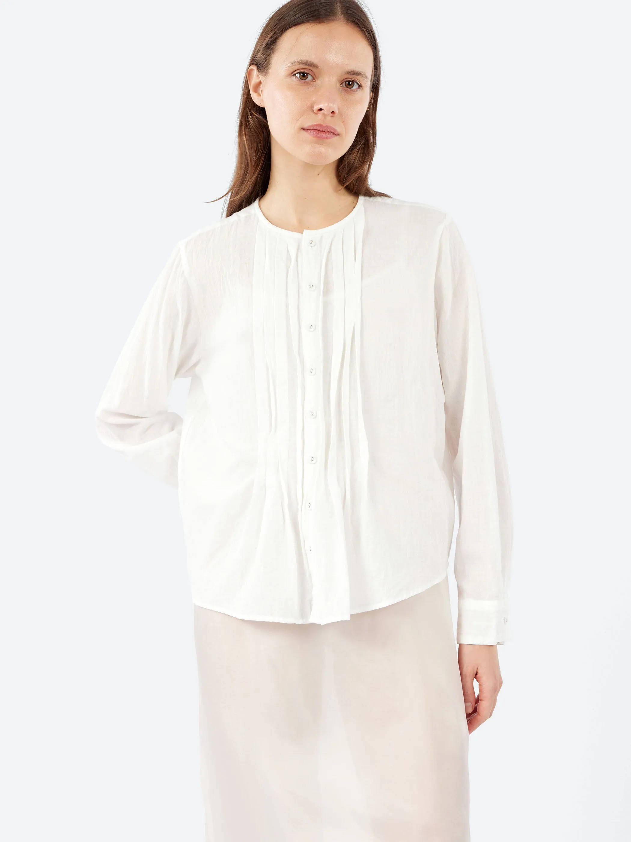 Chambray Long Sleeve Blouse sold by gravitypope product image thumbnail 4