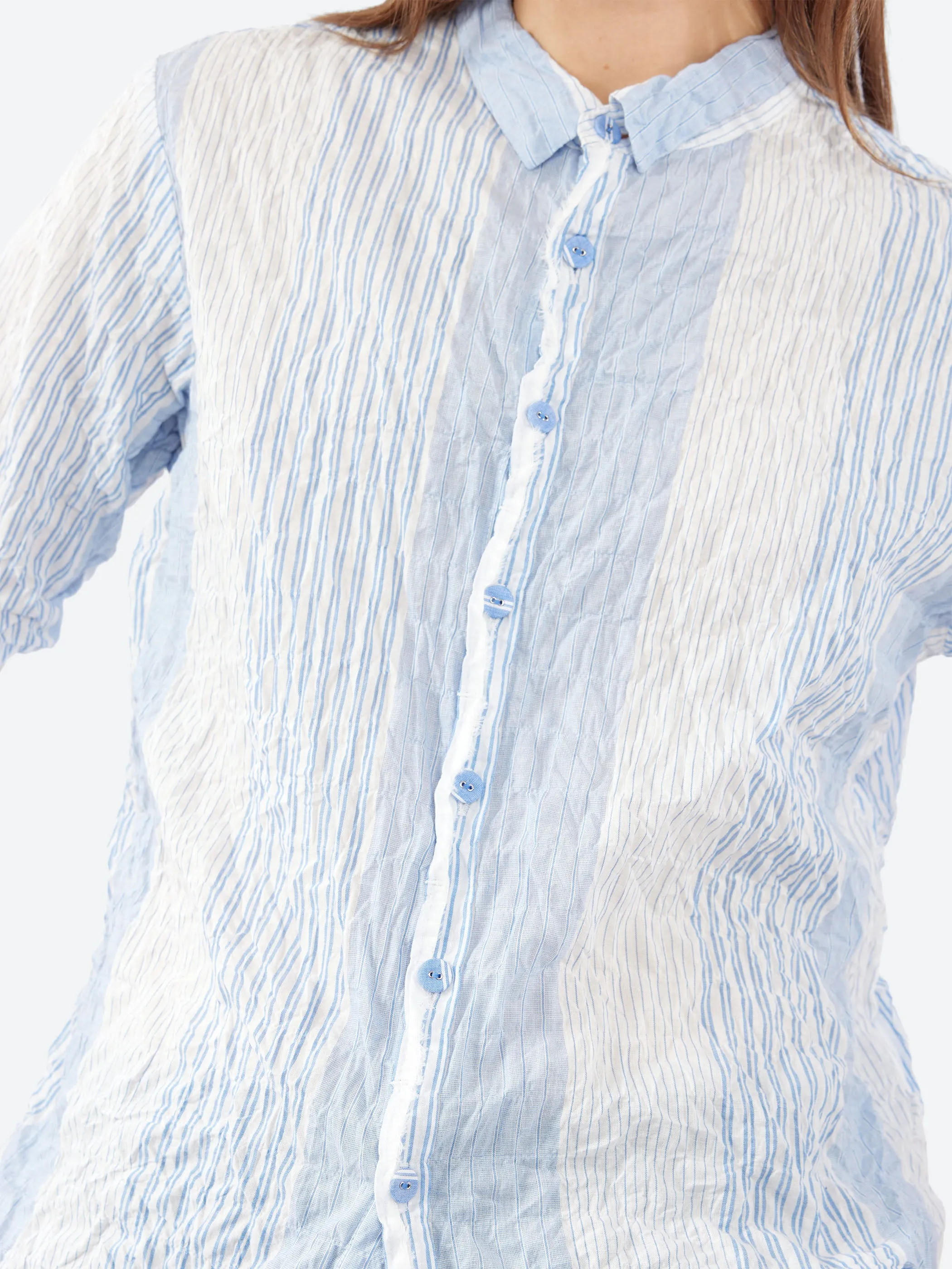 Shirring Stripe Blouse sold by gravitypope product image thumbnail 5