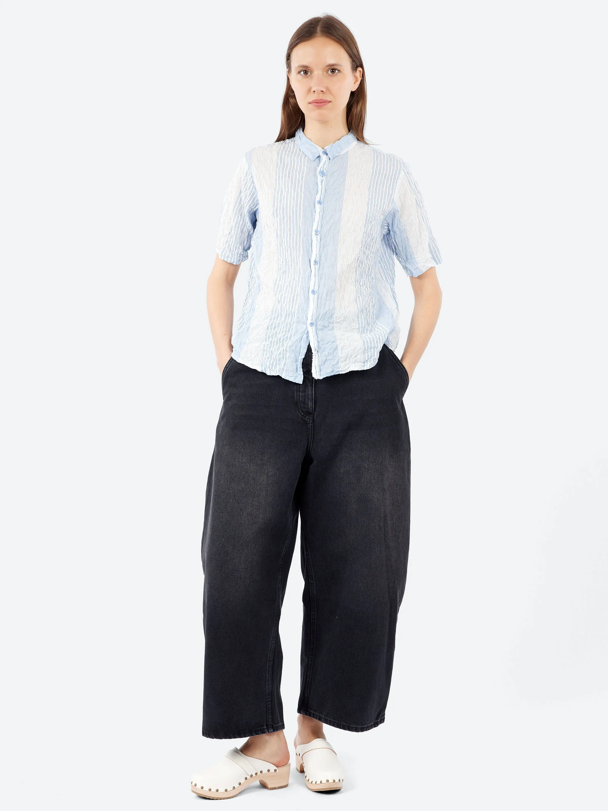 Shirring Stripe Blouse sold by gravitypope product image thumbnail 2