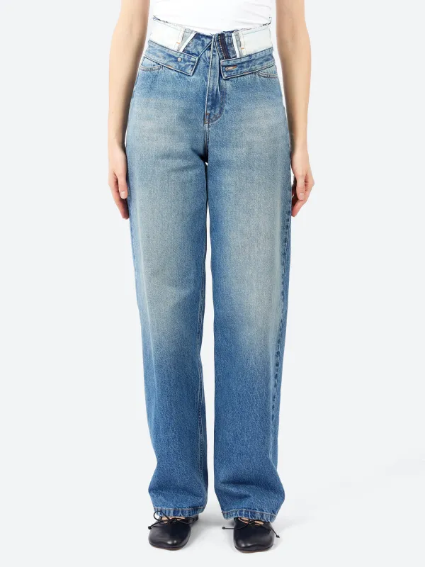 Folded Waist Jean made by Maison Margiela