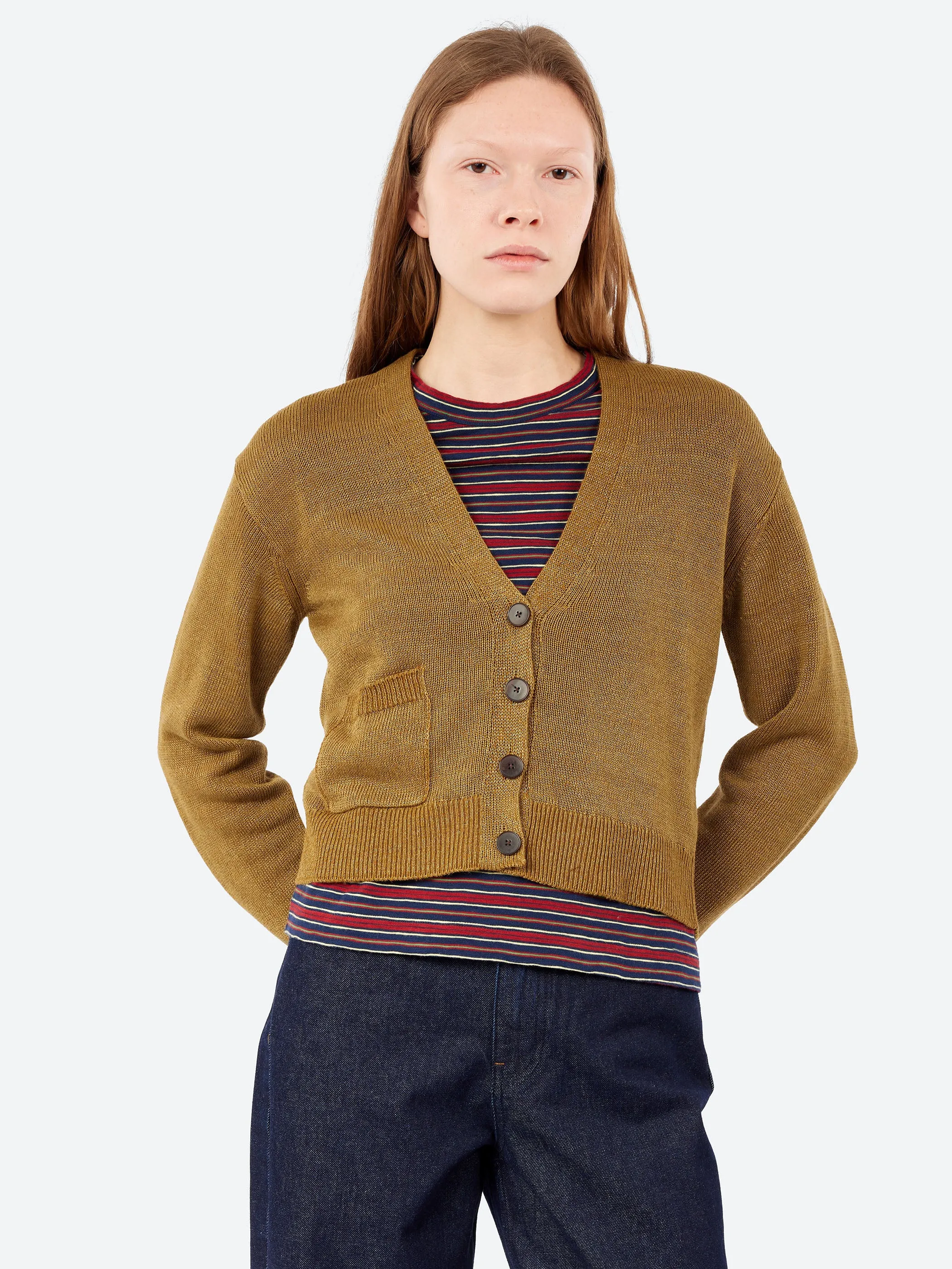 Wool Linen Patch Pocket Cardigan sold by gravitypope product image thumbnail 4