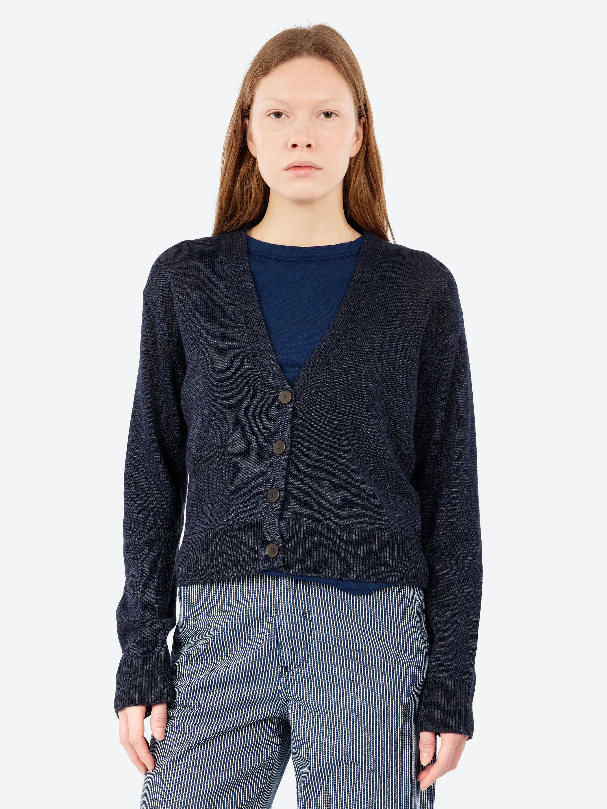 Wool Linen Patch Pocket Cardigan sold by gravitypope product image thumbnail 4