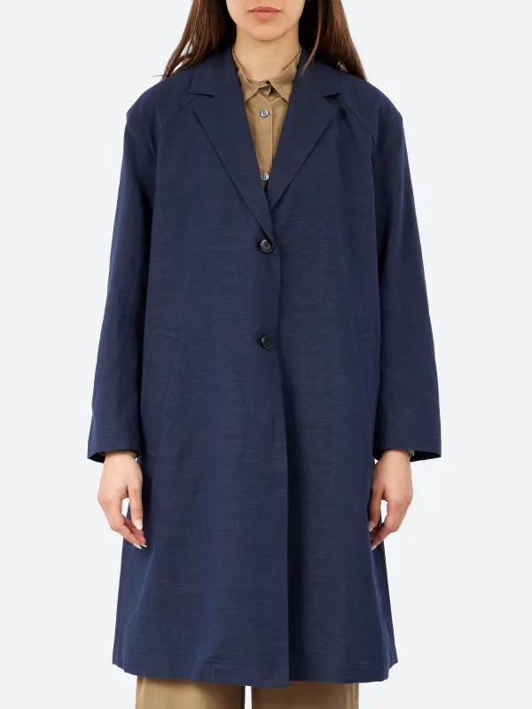 Linen and Cotton Panama Coat made by Pomandère