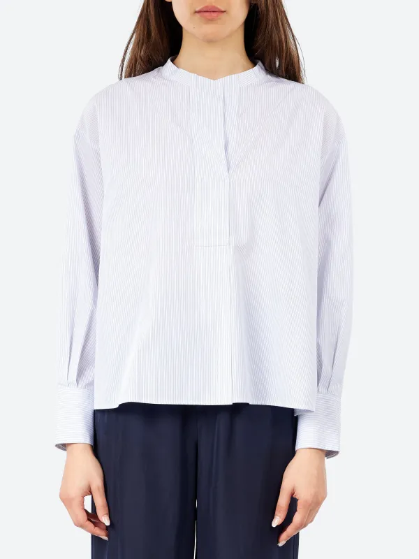 Striped Cotton Poplin Shirt made by Pomandère