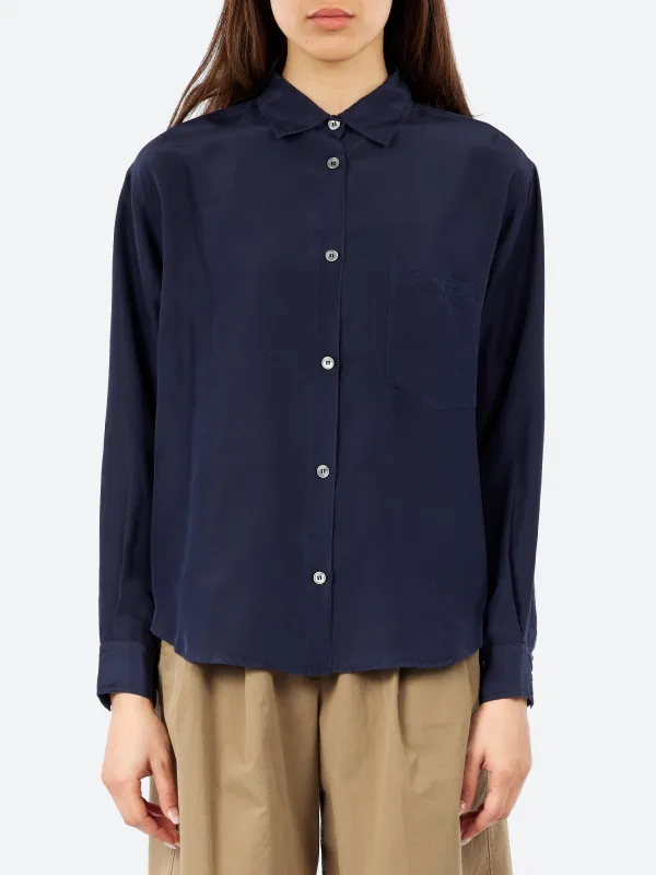 Silk Habutai Shirt made by Pomandère