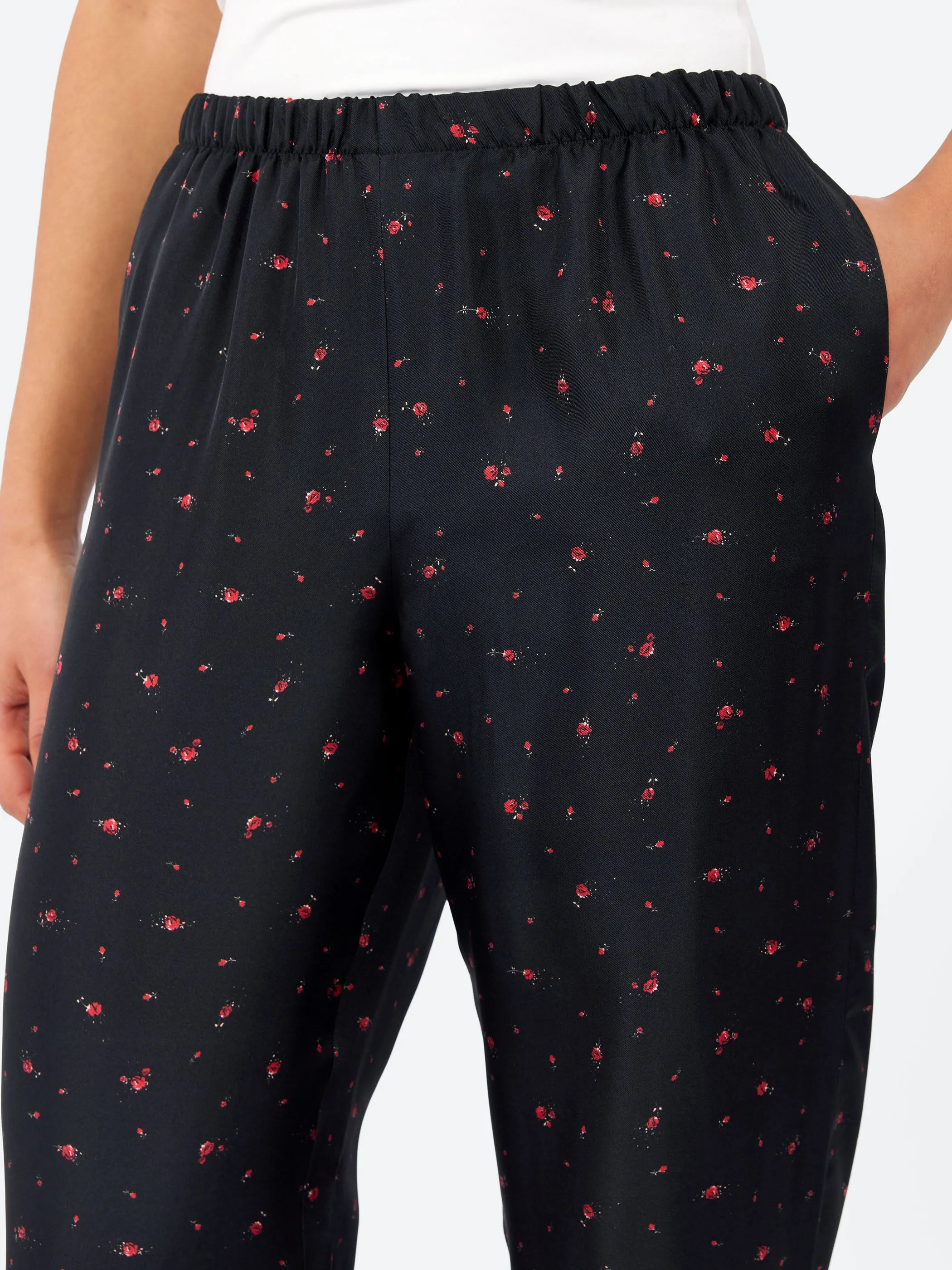 Rose Print Pants sold by gravitypope product image thumbnail 4