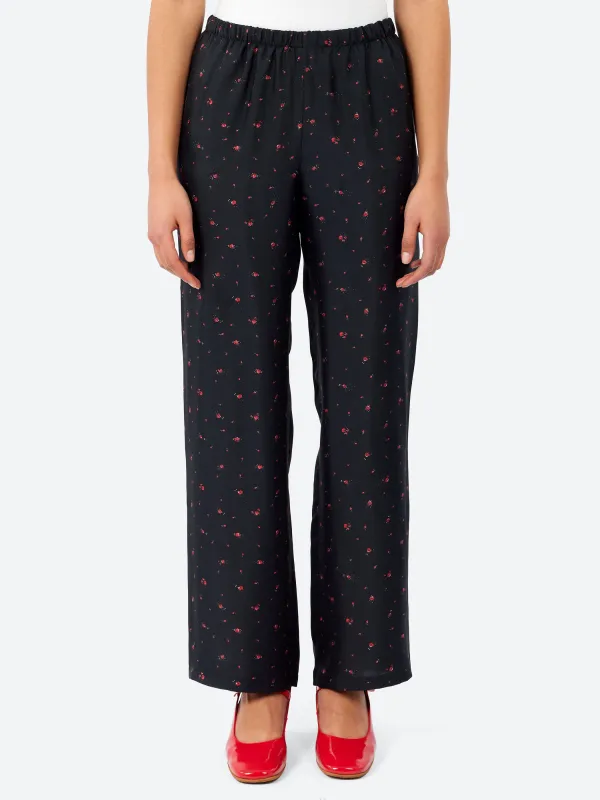 Rose Print Pants sold by gravitypope