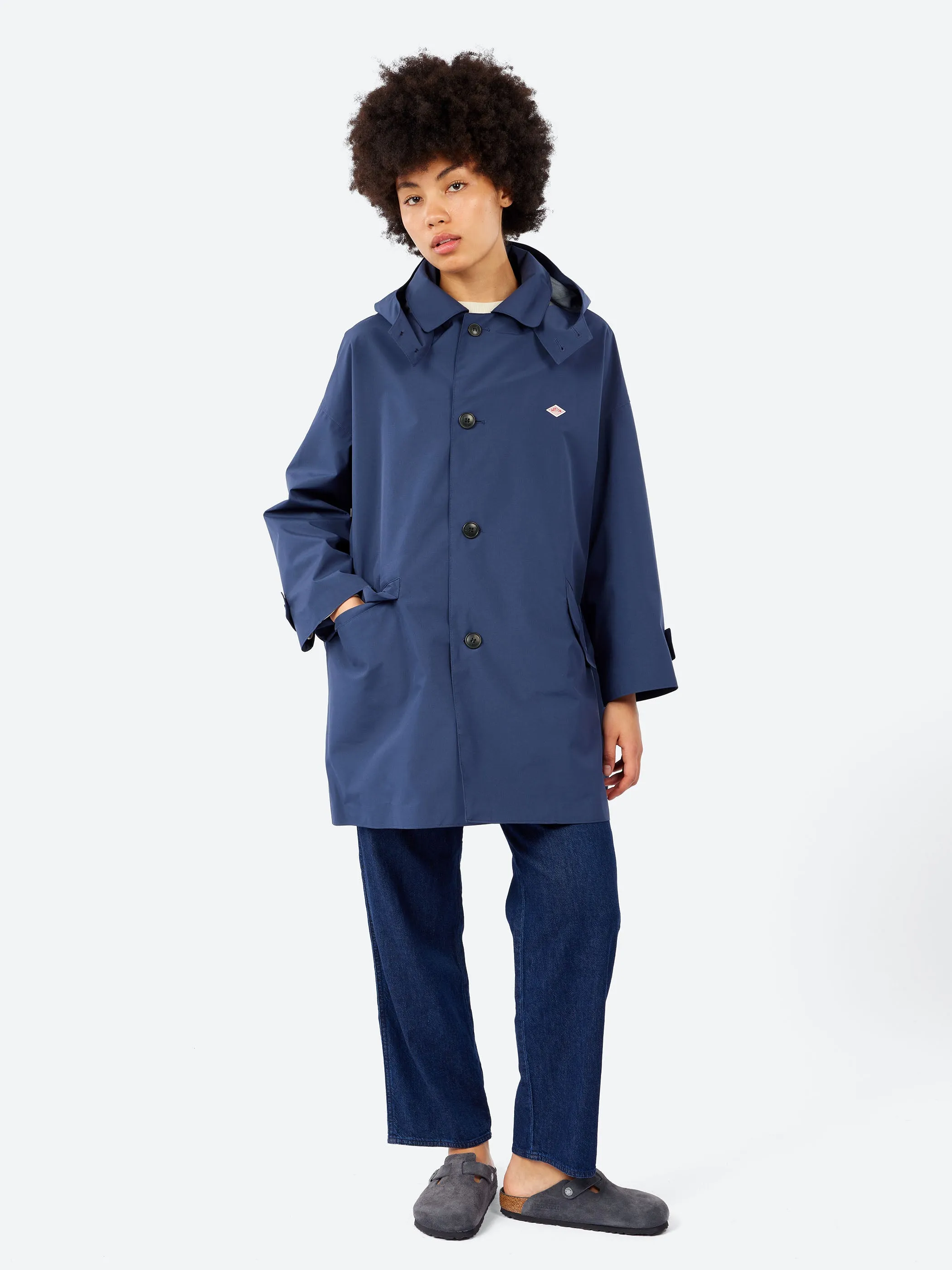 Women's 3-Layer Cloth Hooded Balmacaan Coat sold by gravitypope product image thumbnail 2