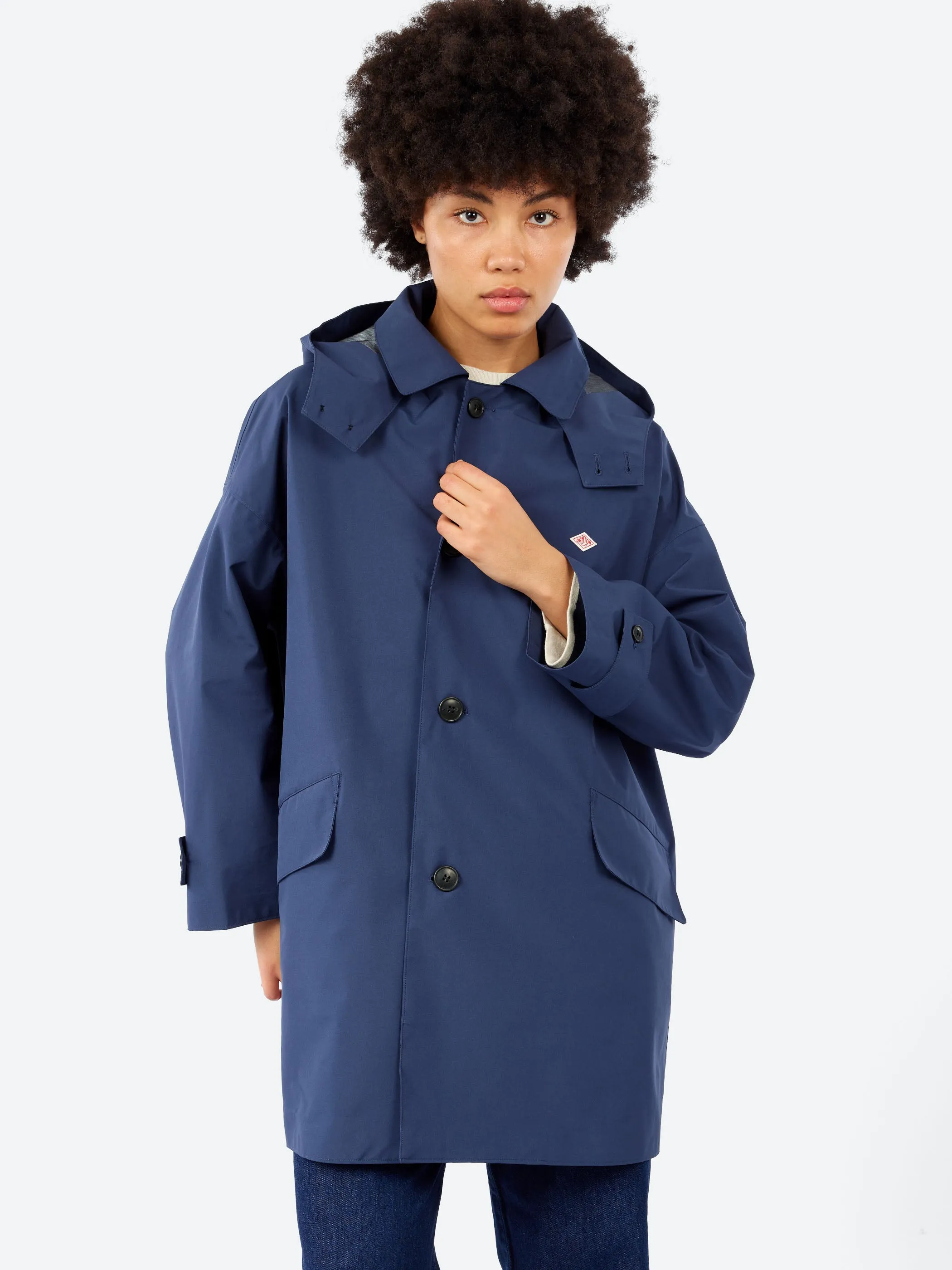 Women's 3-Layer Cloth Hooded Balmacaan Coat sold by gravitypope product image thumbnail 4
