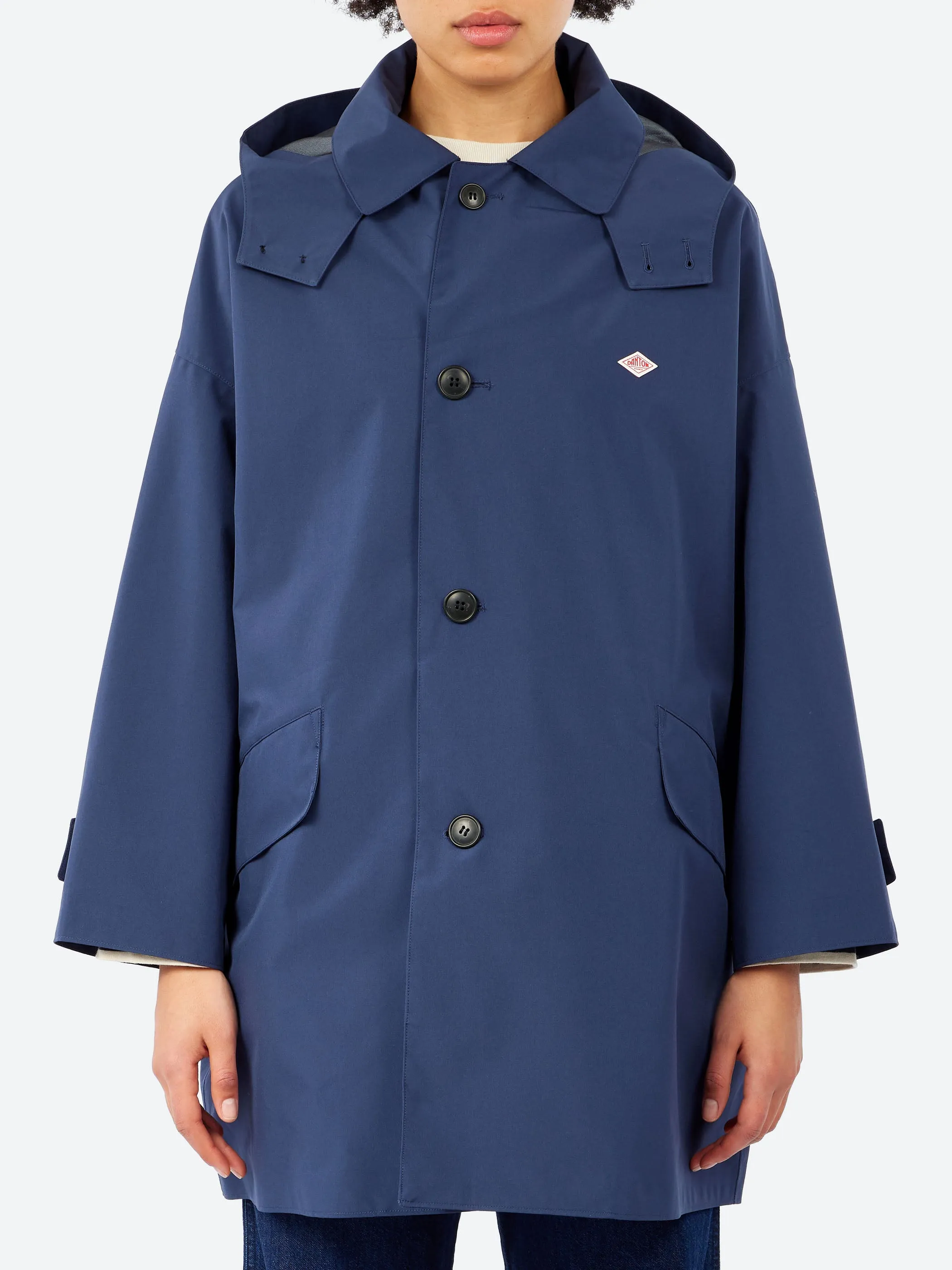 Women's 3-Layer Cloth Hooded Balmacaan Coat sold by gravitypope