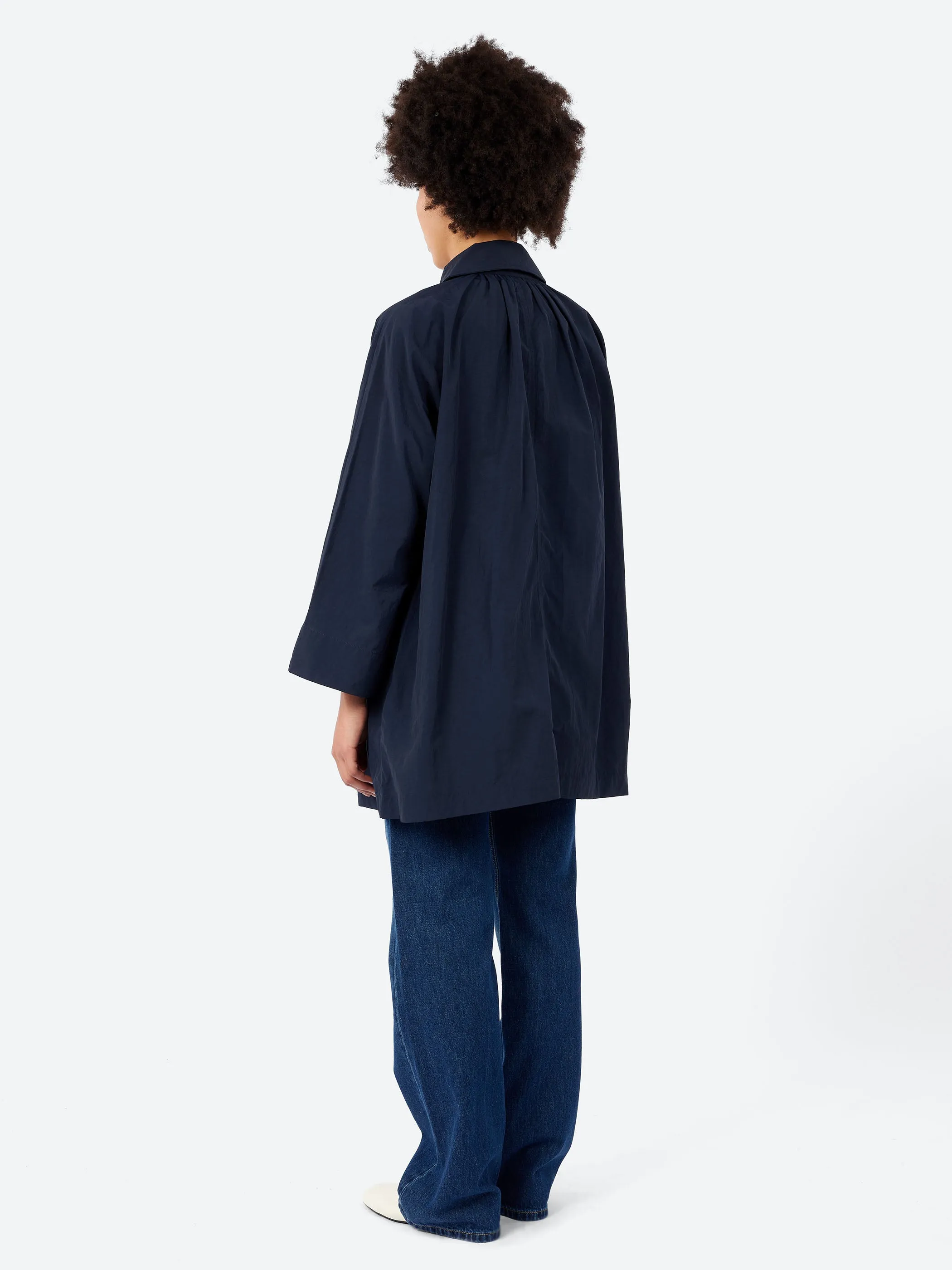 Nylon Tussar Dolman Sleeve Coat sold by gravitypope product image thumbnail 3