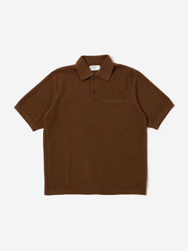 Fine Texture Tricot S/S Knit Polo sold by gravitypope