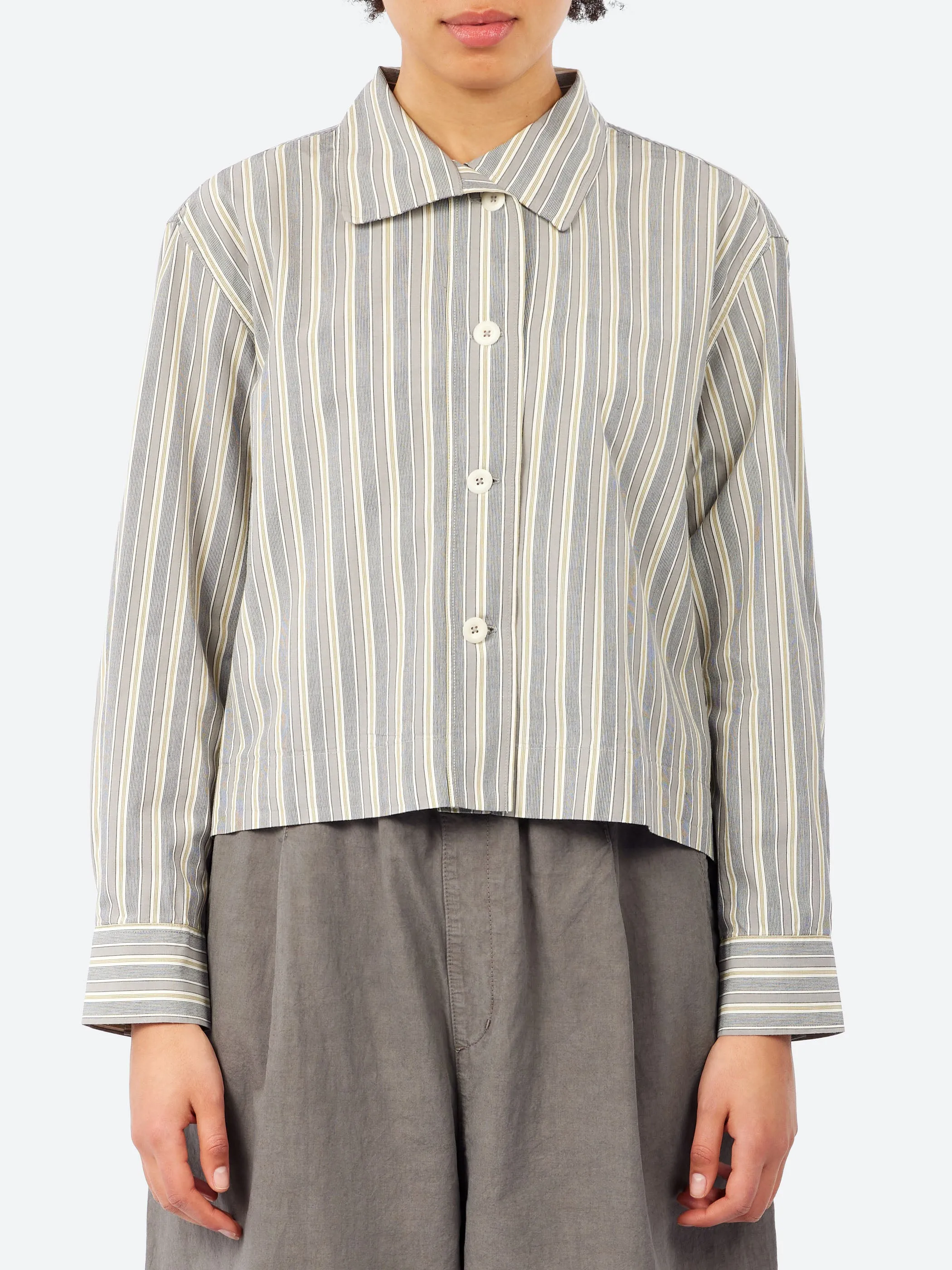 MHL. Asymmetric Round Collar Shirt sold by gravitypope