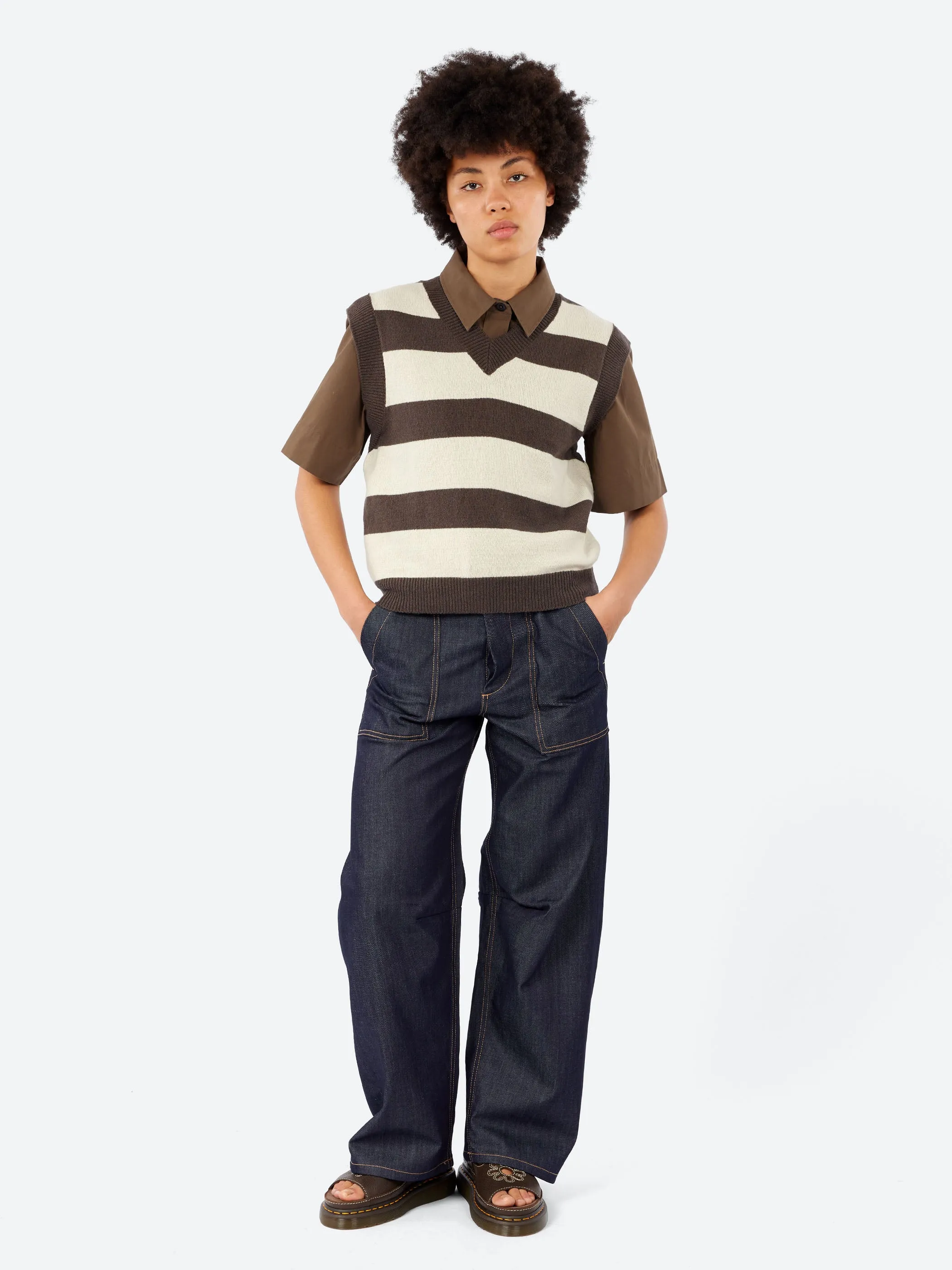 MHL. Striped V Neck Slipover sold by gravitypope product image thumbnail 2