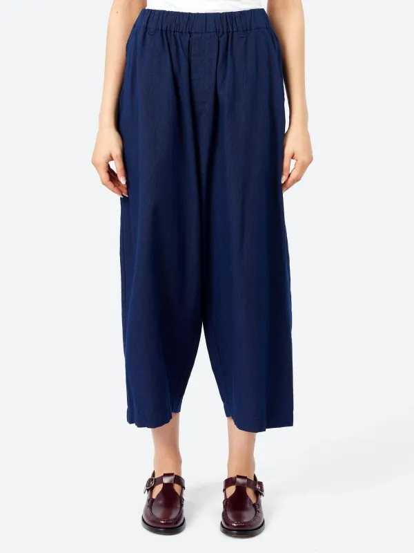 Yarn Dyed Oxford Relax Pants made by Pas de Calais