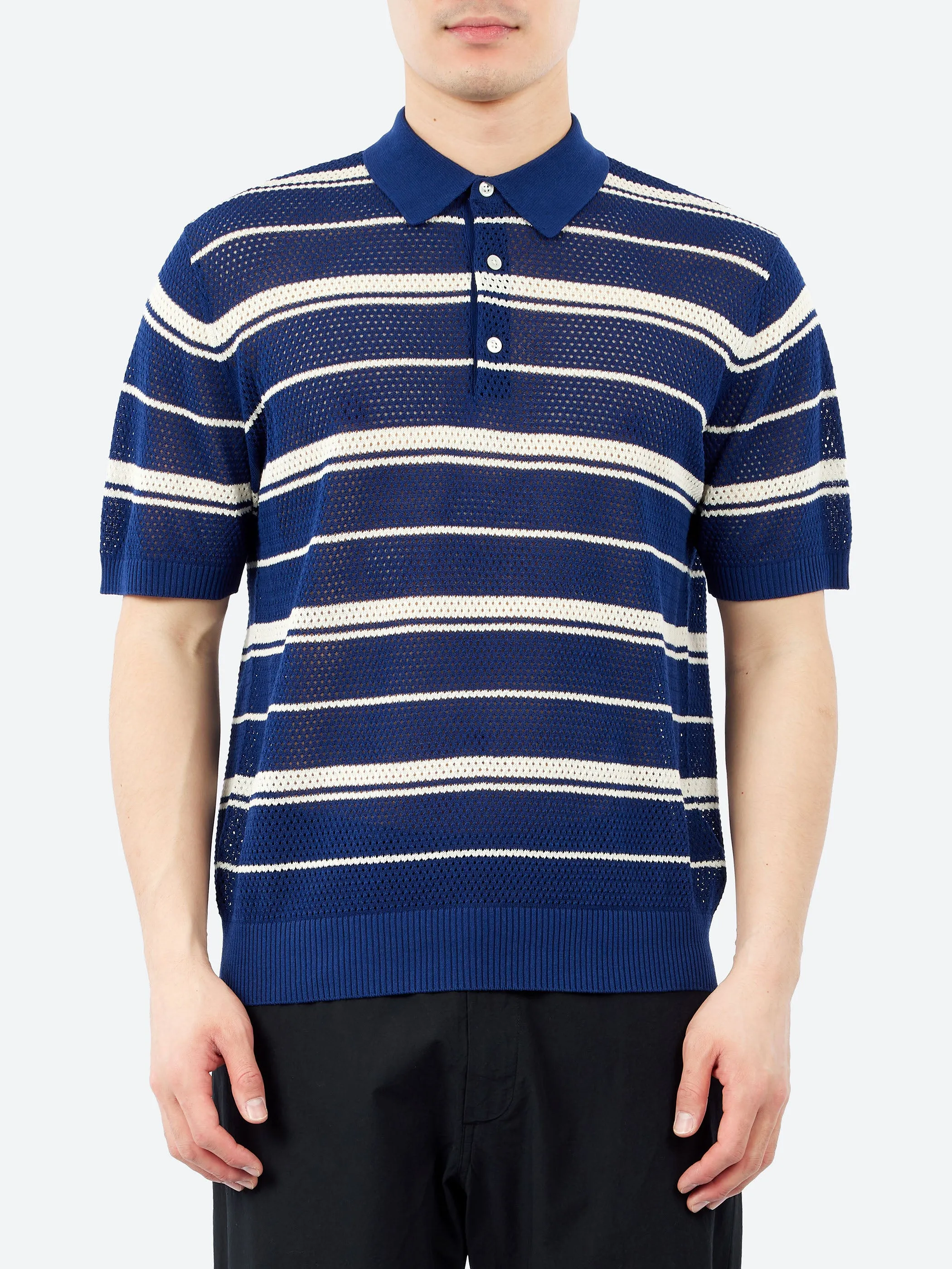 Mesh Polo Stripe sold by gravitypope