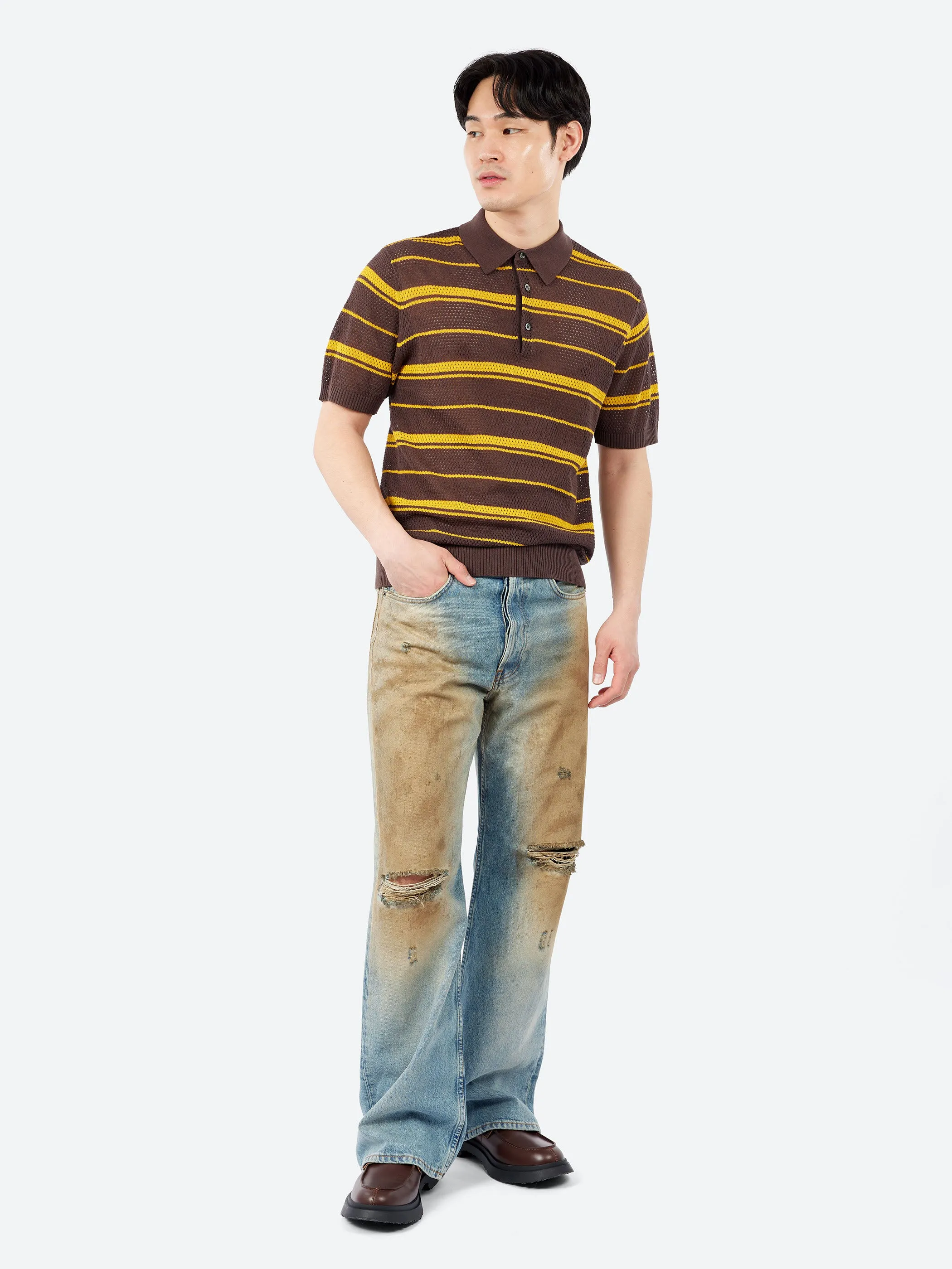 Mesh Polo Stripe sold by gravitypope product image thumbnail 2