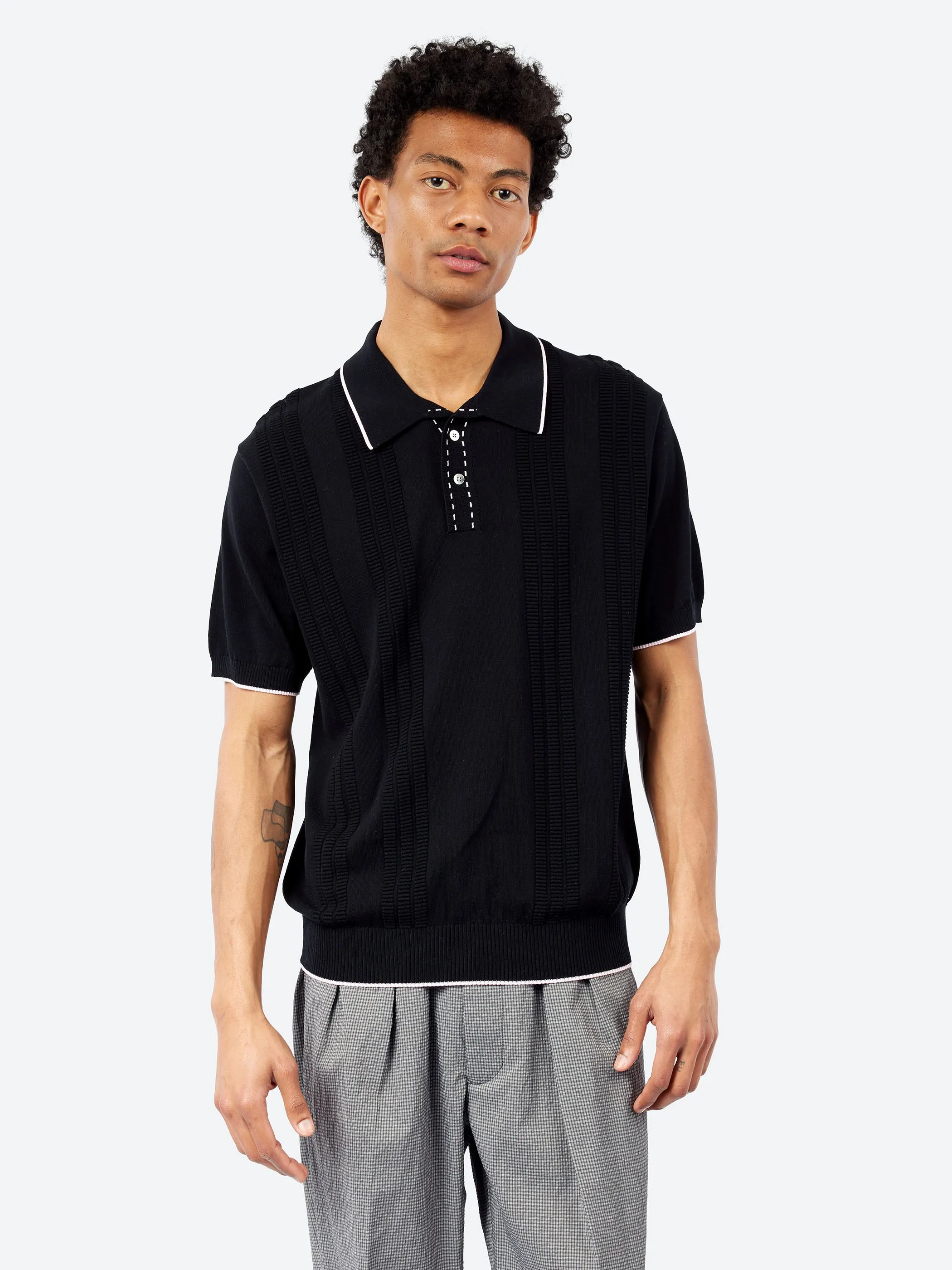 Knit Polo Jacquard sold by gravitypope product image thumbnail 4