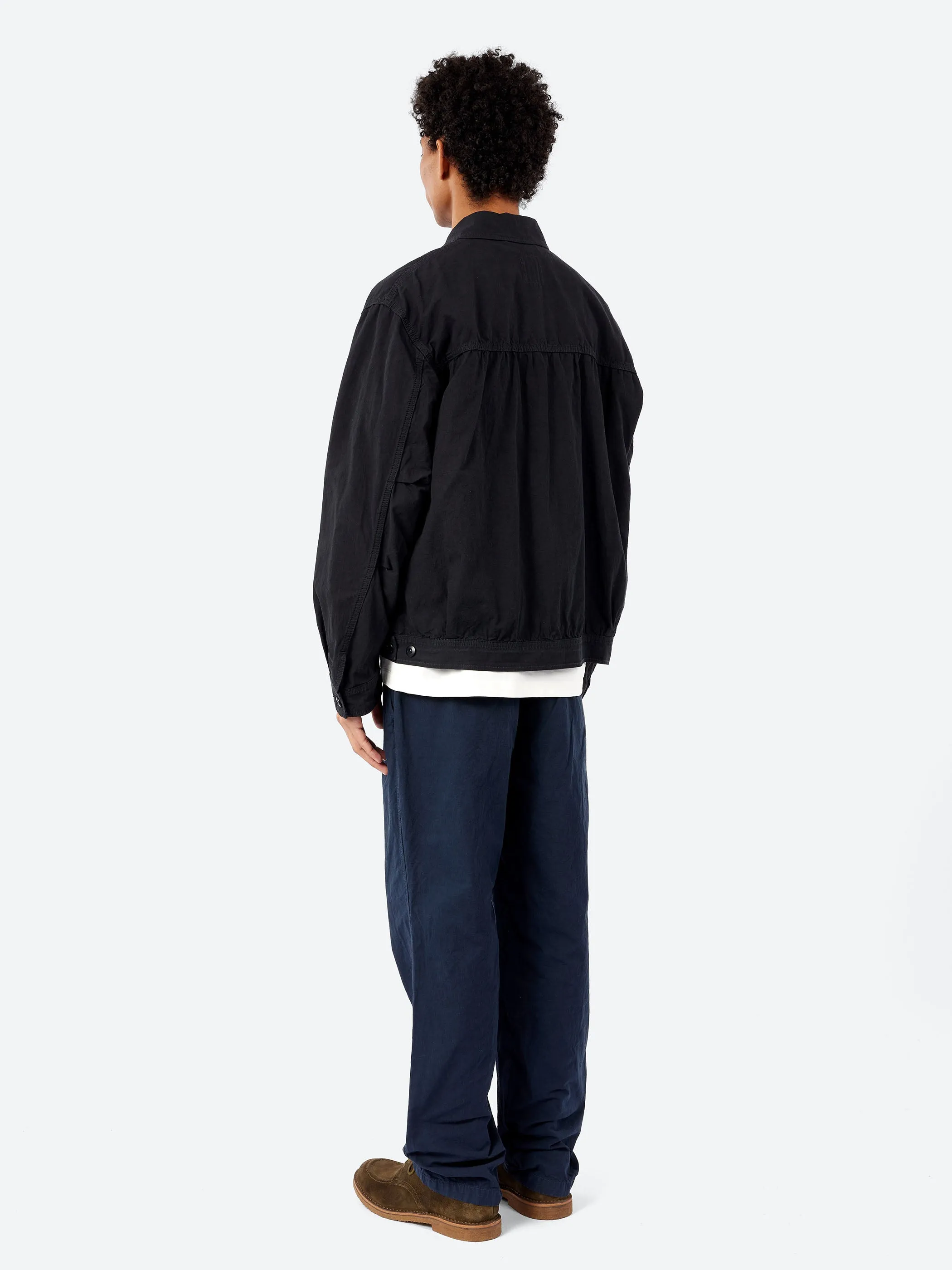 Cotton Hemp Weather Short Zip-Up Jacket sold by gravitypope product image thumbnail 3