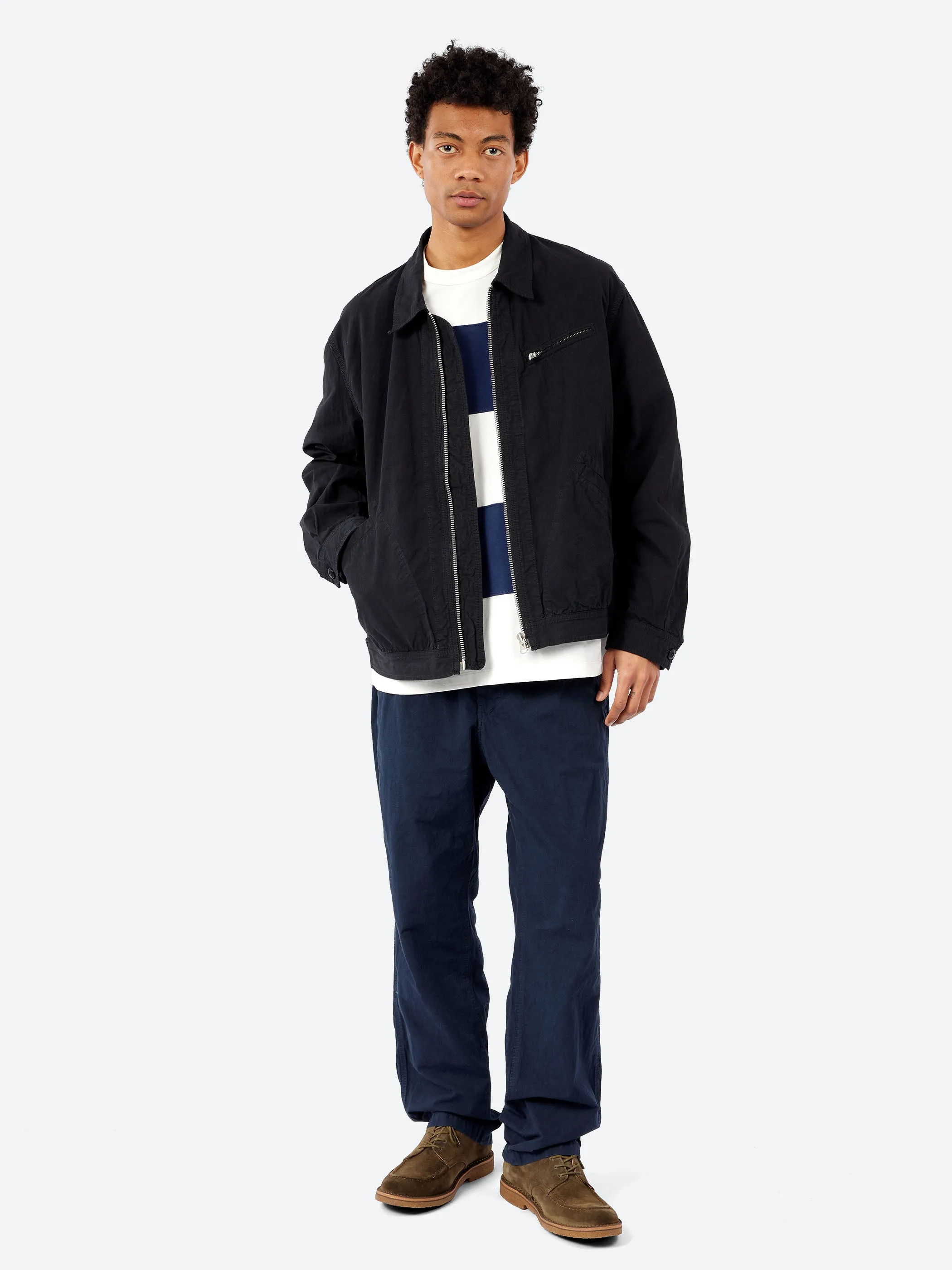 Cotton Hemp Weather Short Zip-Up Jacket sold by gravitypope product image thumbnail 2