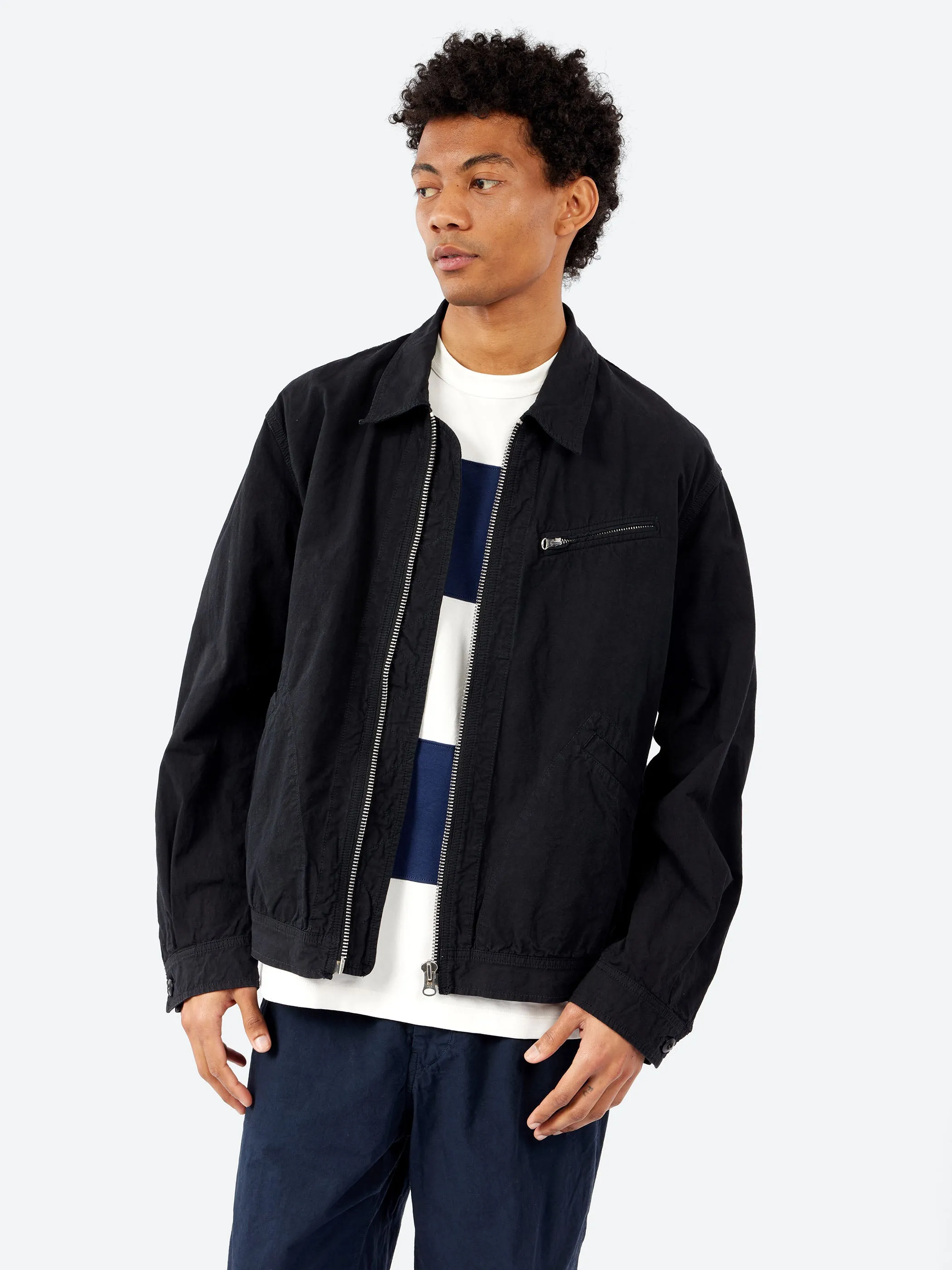 Cotton Hemp Weather Short Zip-Up Jacket sold by gravitypope product image thumbnail 4