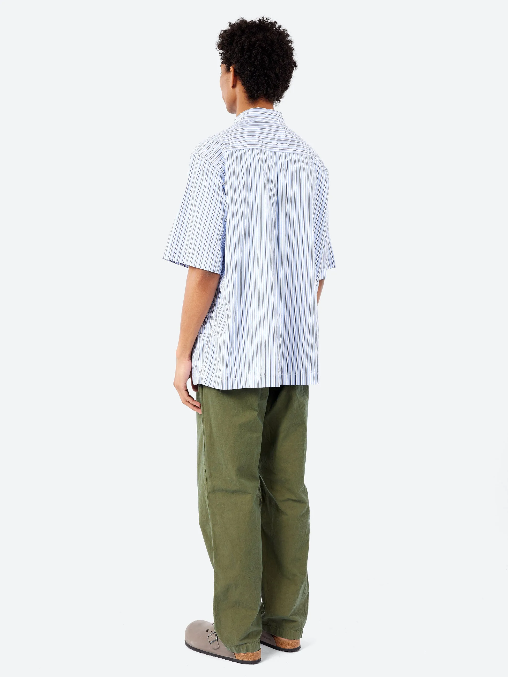 THOMAS MASON Striped Short-Sleeve Regular Collar Shirt sold by gravitypope product image thumbnail 3