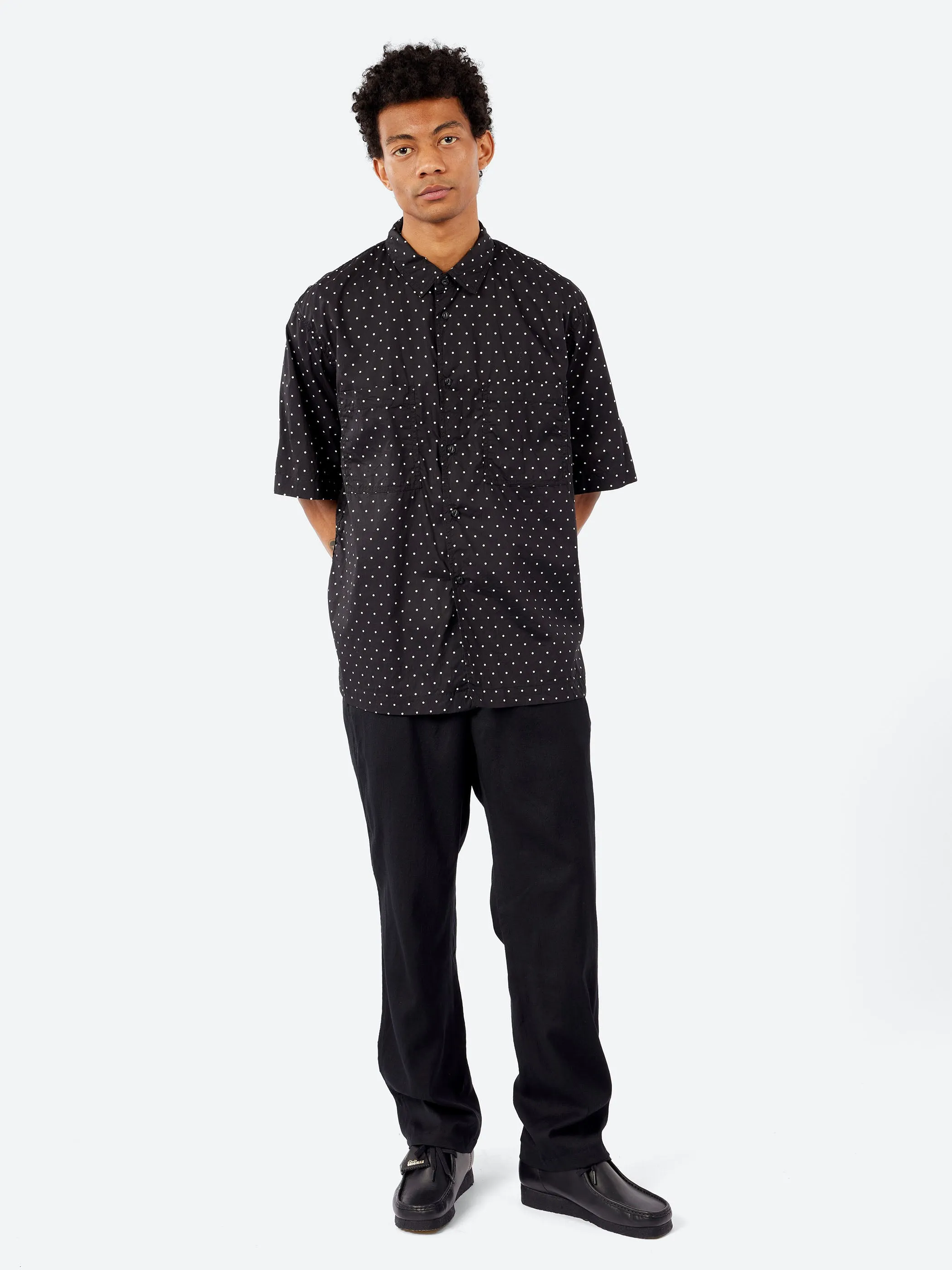 Dot Print Short-Sleeve Regular Collar Shirt sold by gravitypope product image thumbnail 2