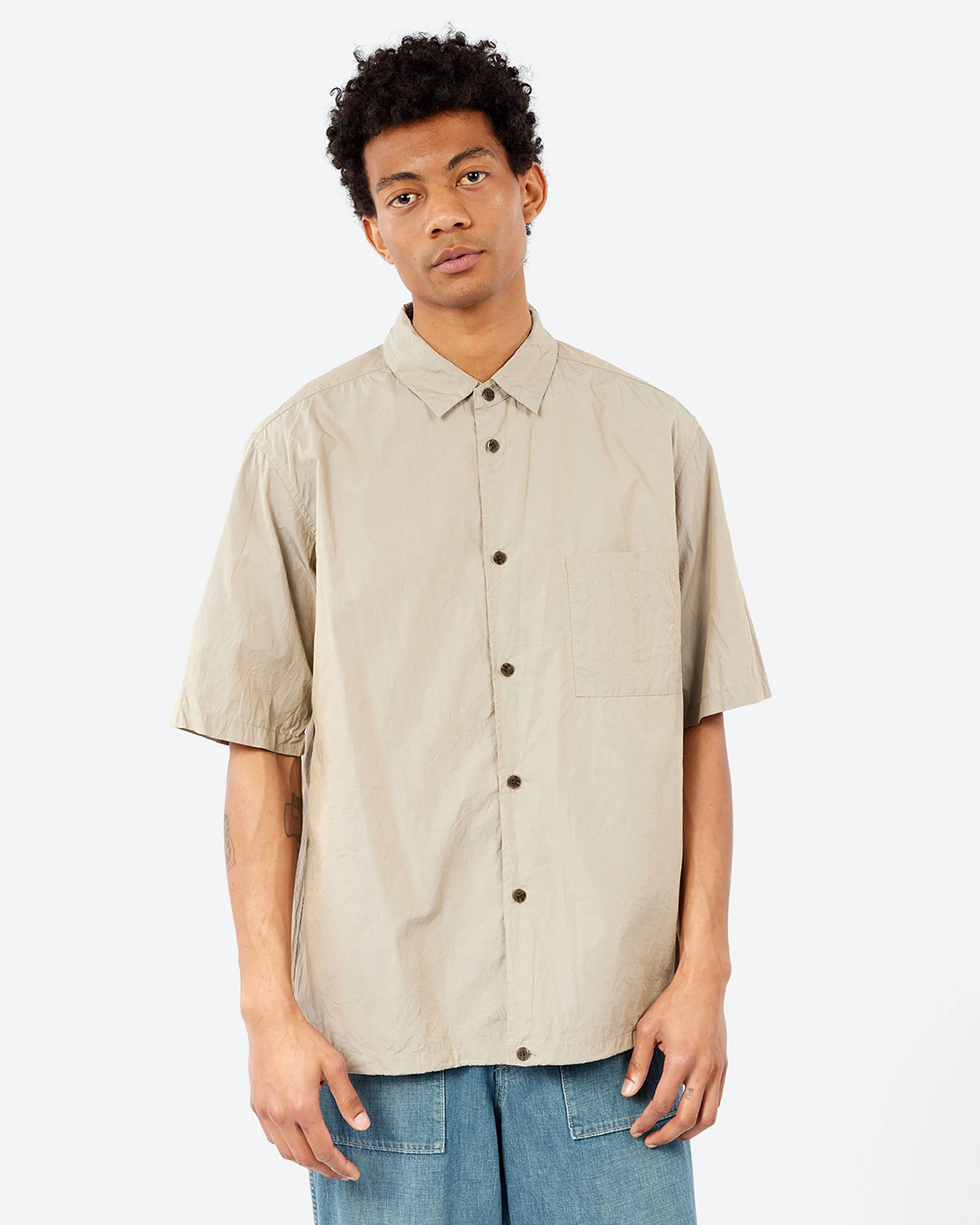 Crinkle Typewriter Short Sleeve Shirt sold by gravitypope product image thumbnail 4