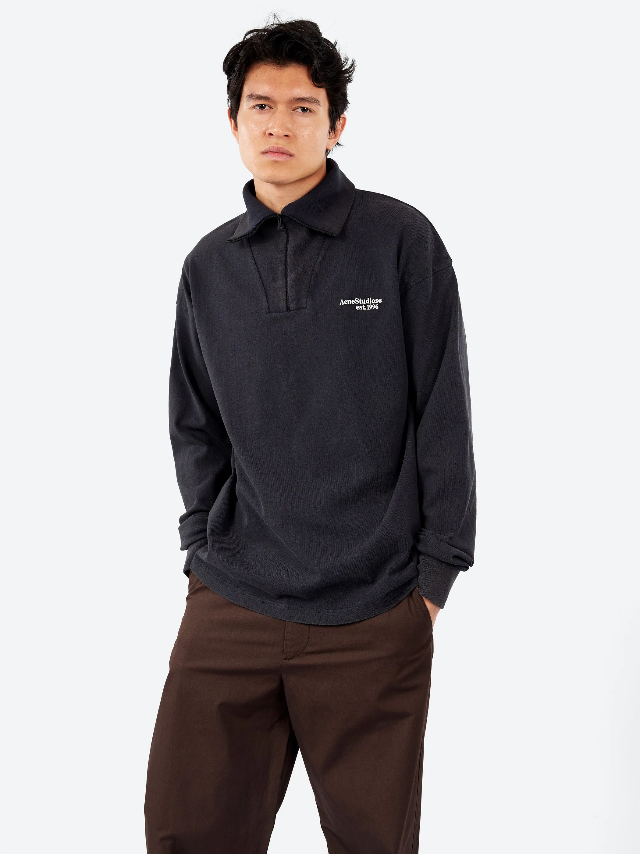 Half-Zip Logo Sweatshirt sold by gravitypope product image thumbnail 4