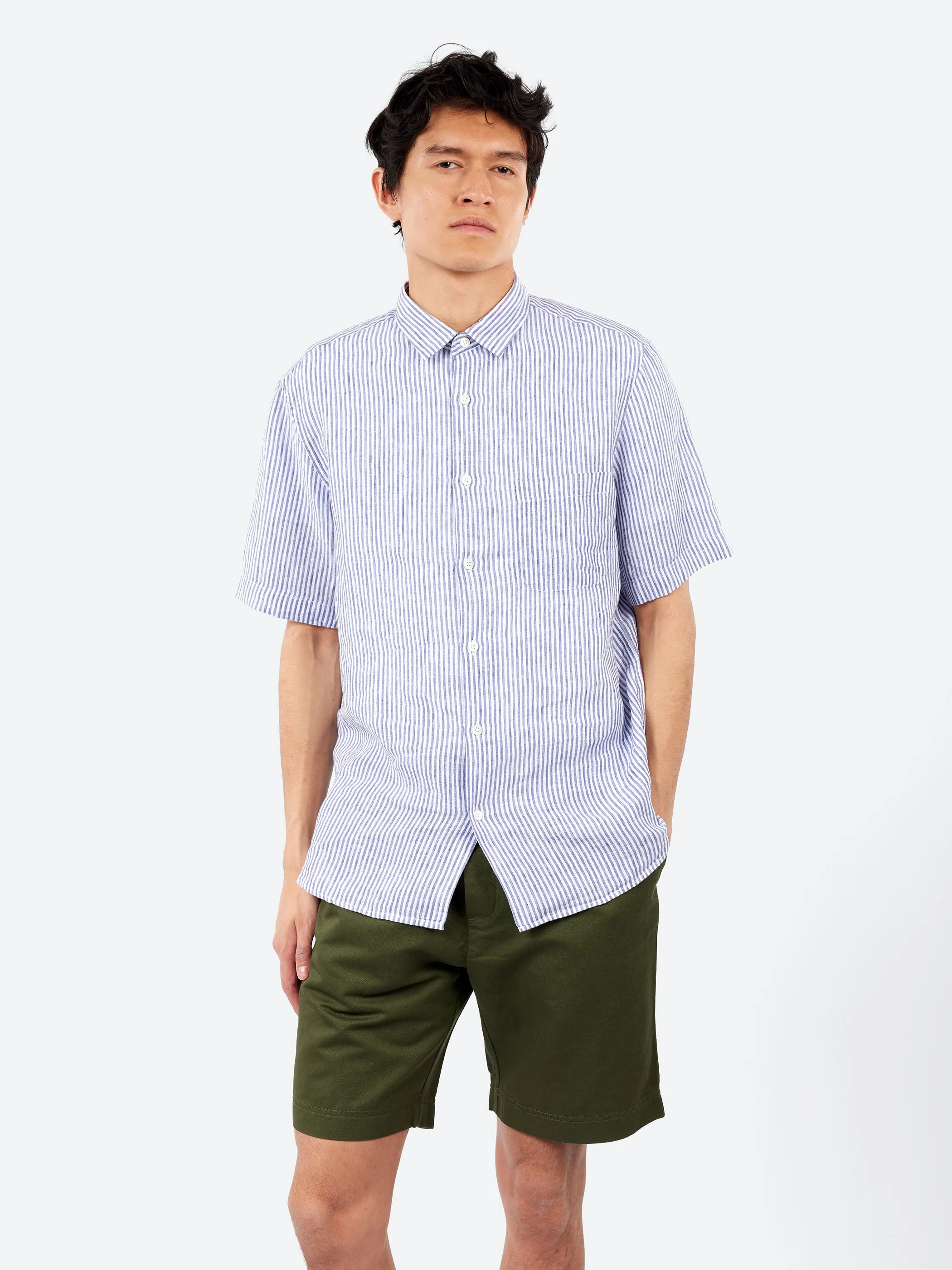 Short Sleeve Linen Shirt sold by gravitypope product image thumbnail 4
