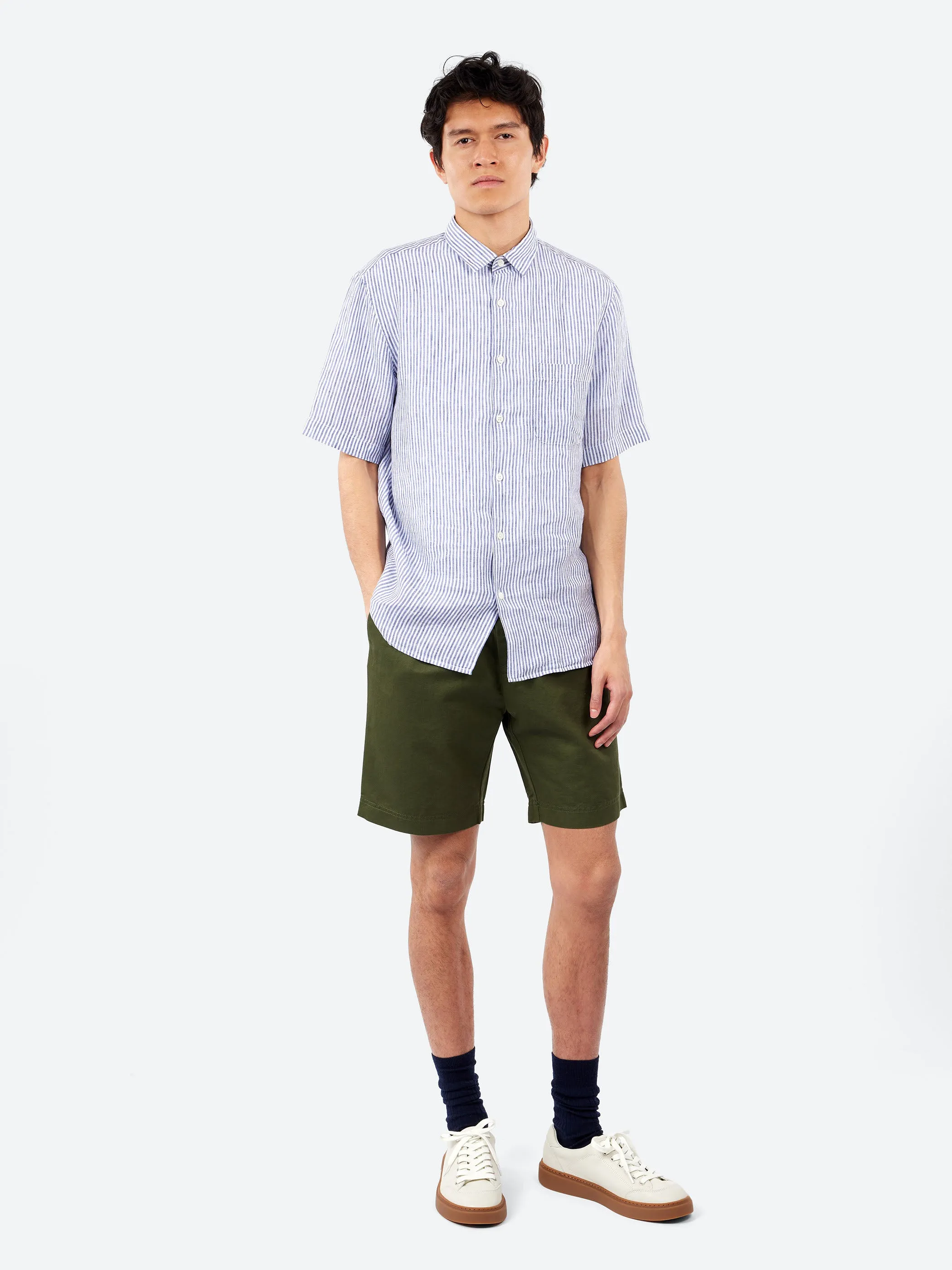 Short Sleeve Linen Shirt sold by gravitypope product image thumbnail 2